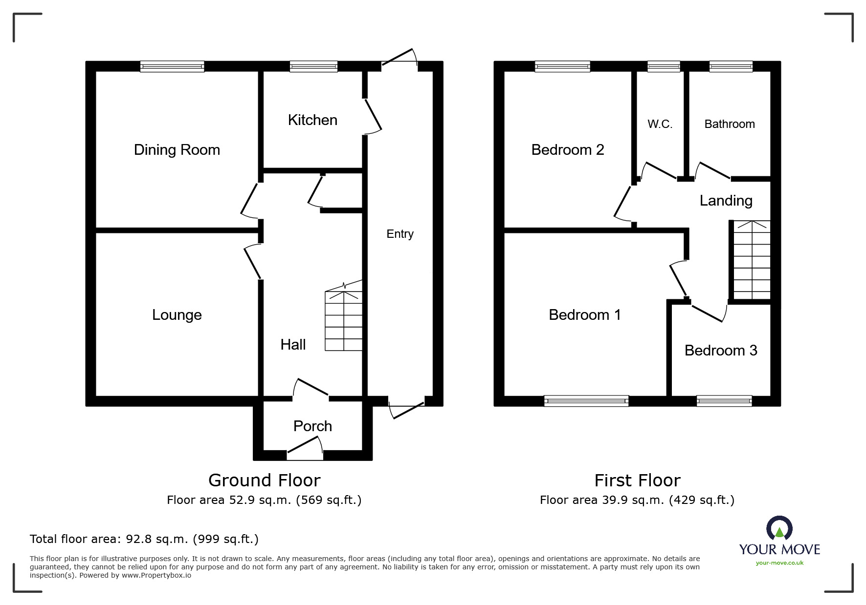 Floorplan of 3 bedroom Semi Detached House for sale, Barnard Road, Wolverhampton, West Midlands, WV11