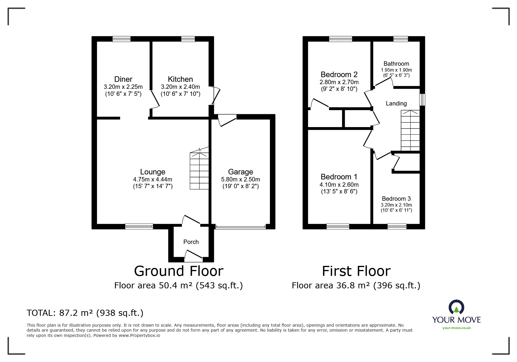 Floorplan of 3 bedroom Detached House for sale, Ellards Drive, Wolverhampton, West Midlands, WV11