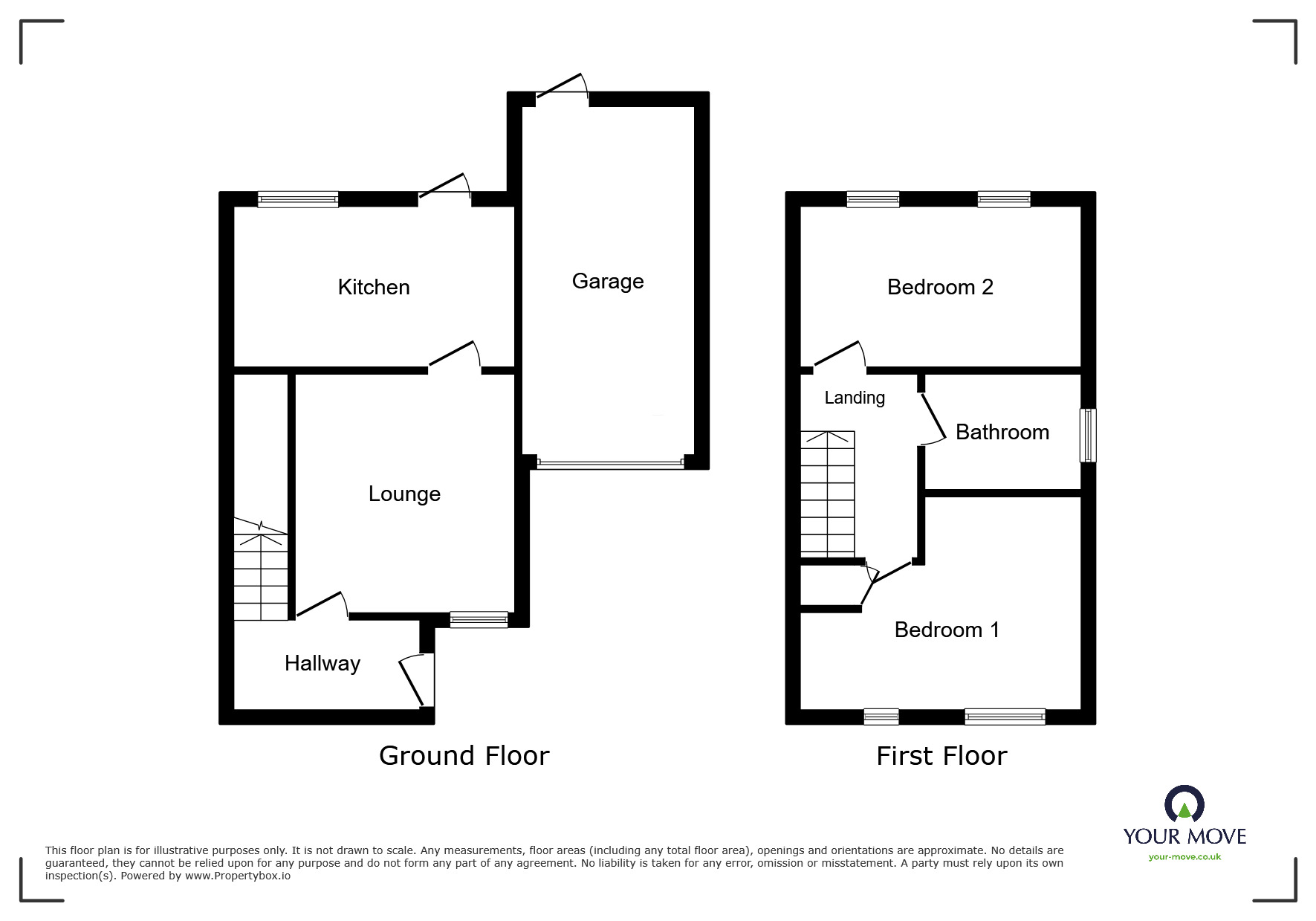 Floorplan of 2 bedroom Semi Detached House for sale, Albert Clarke Drive, Willenhall, West Midlands, WV12