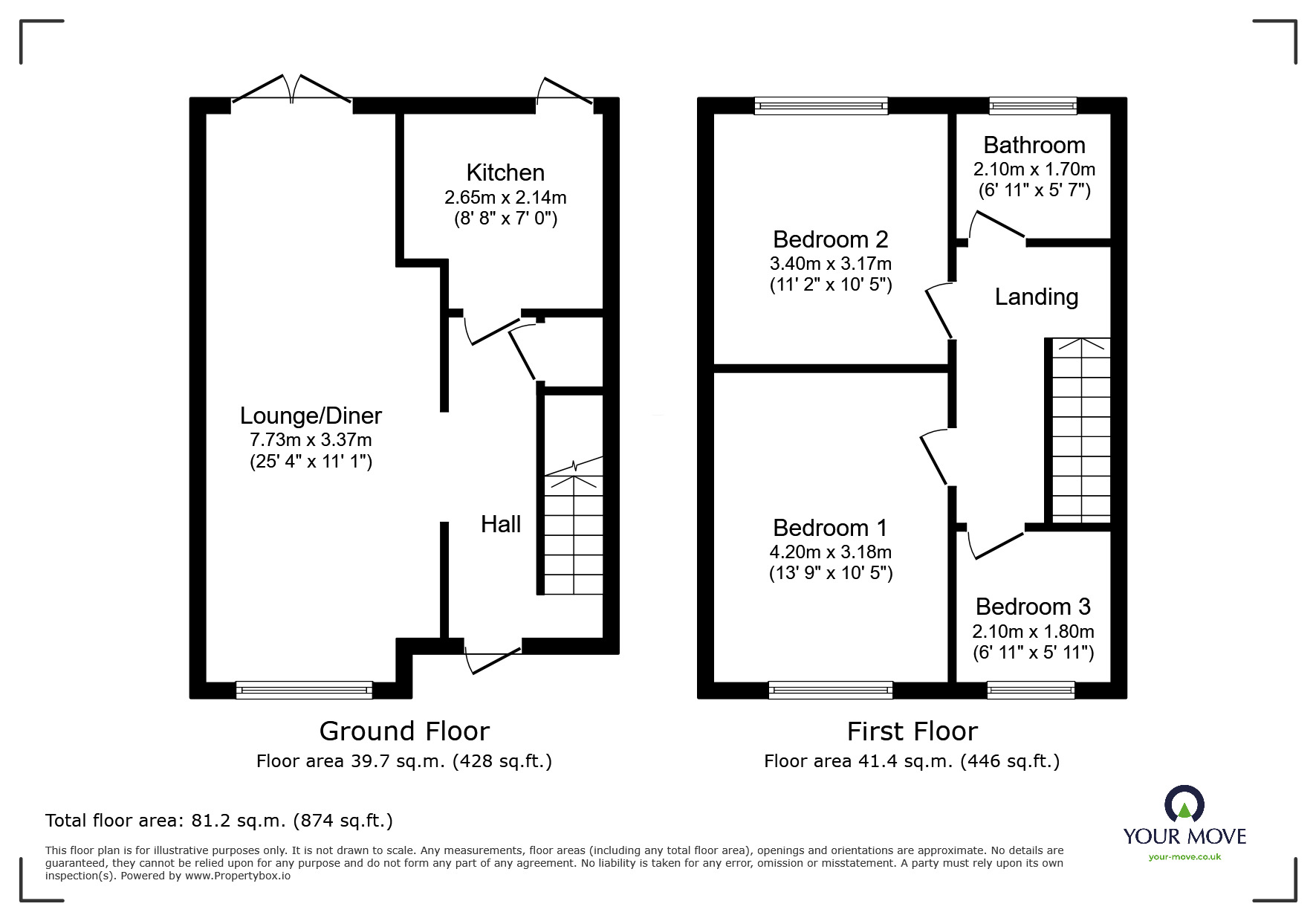 Floorplan of 3 bedroom Semi Detached House for sale, Lawfred Avenue, Wolverhampton, West Midlands, WV11
