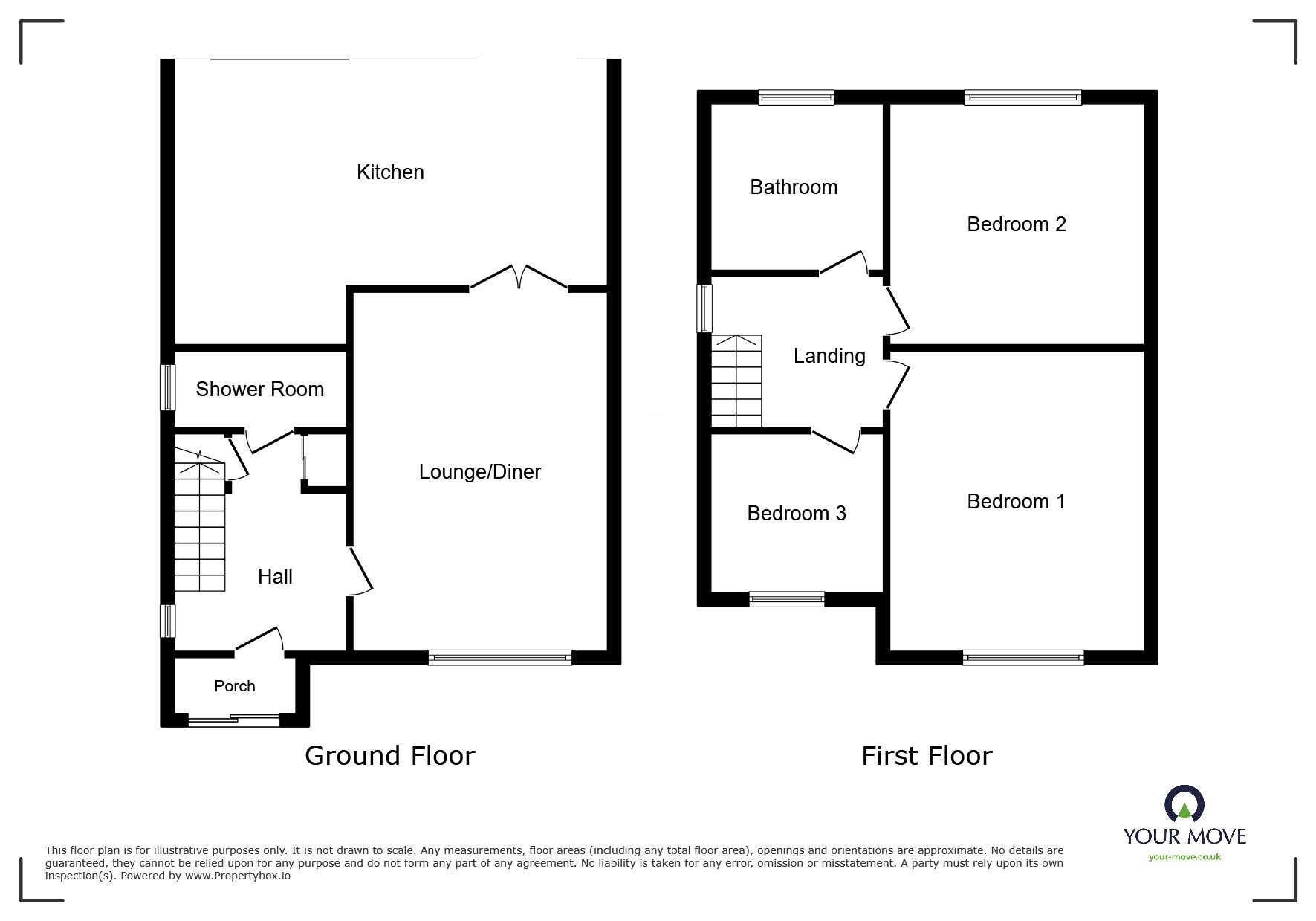 Floorplan of 3 bedroom Semi Detached House for sale, Lawfred Avenue, Wolverhampton, West Midlands, WV11