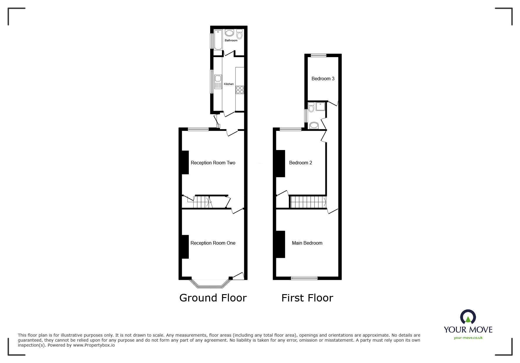 Floorplan of 3 bedroom Mid Terrace House to rent, Victoria Street, Willenhall, West Midlands, WV13