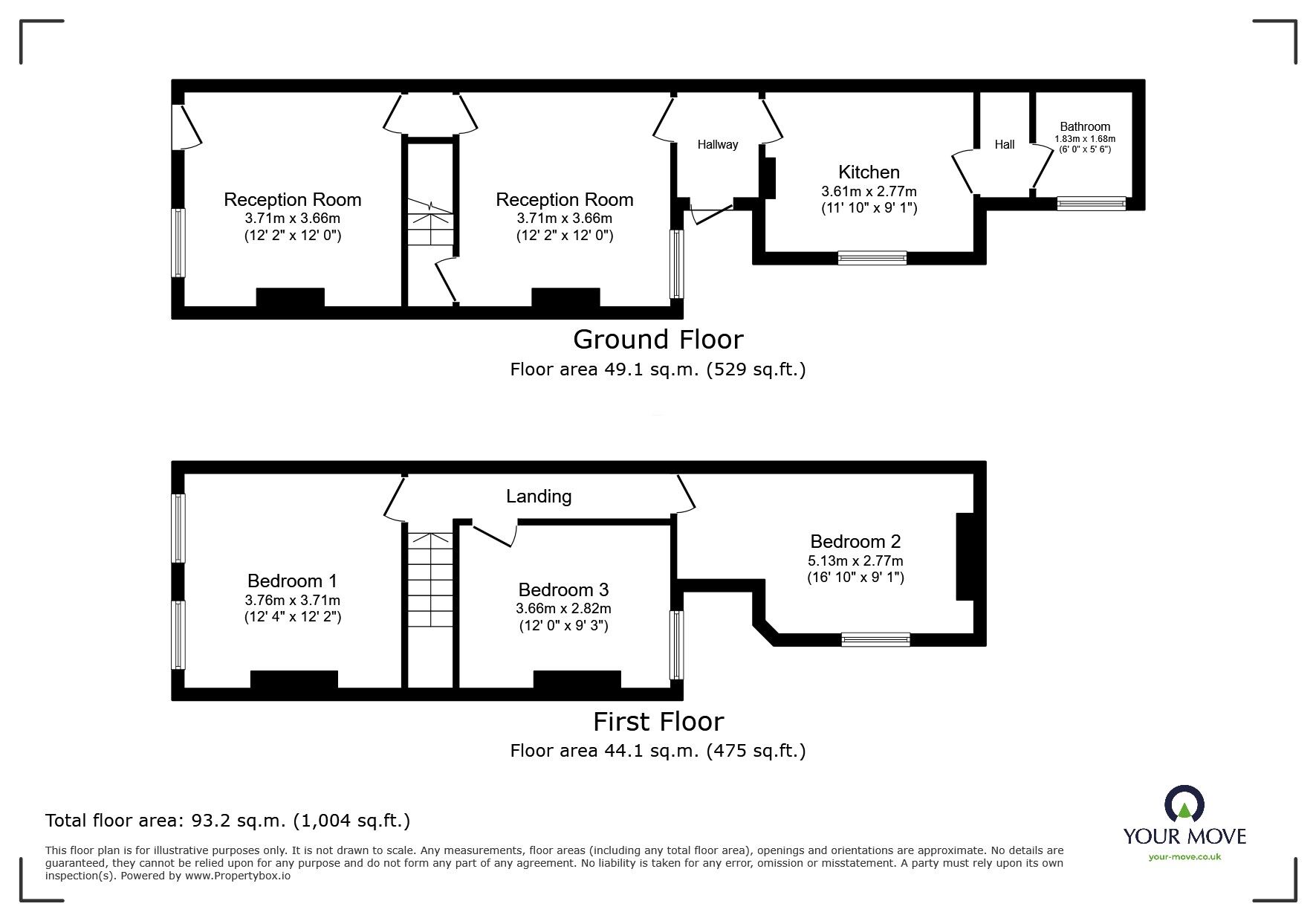 Floorplan of 3 bedroom Semi Detached House to rent, Regent Street, Willenhall, West Midlands, WV13