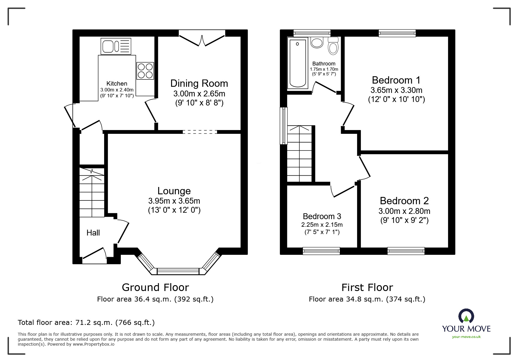 Floorplan of 3 bedroom Detached House to rent, Moseley Road, Willenhall, West Midlands, WV13