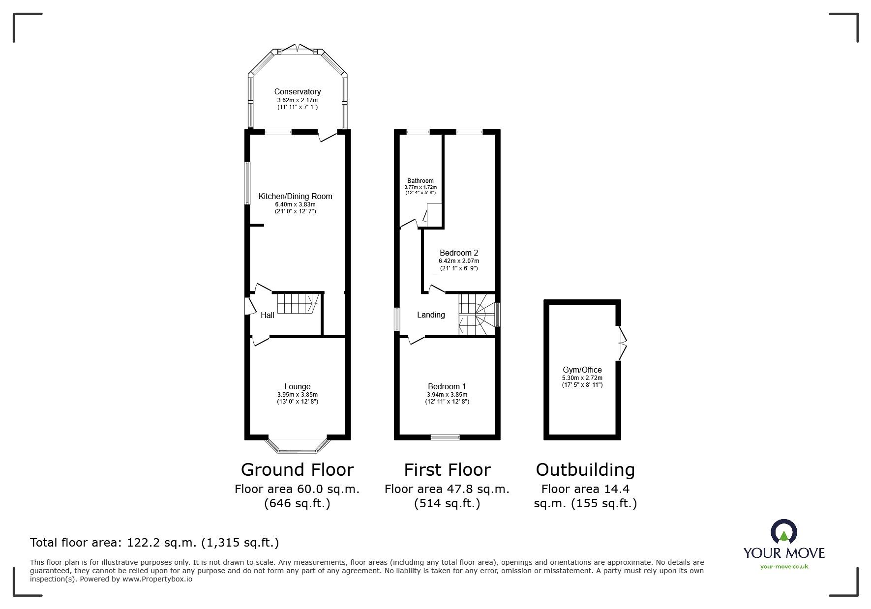 Floorplan of 2 bedroom Detached House for sale, Victoria Road, Wednesfield, Wolverhampton, WV11