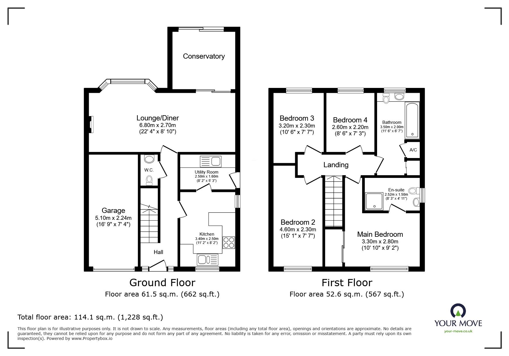 Floorplan of 4 bedroom Detached House for sale, Bluebell Crescent, Wednesfield, West Midlands, WV11
