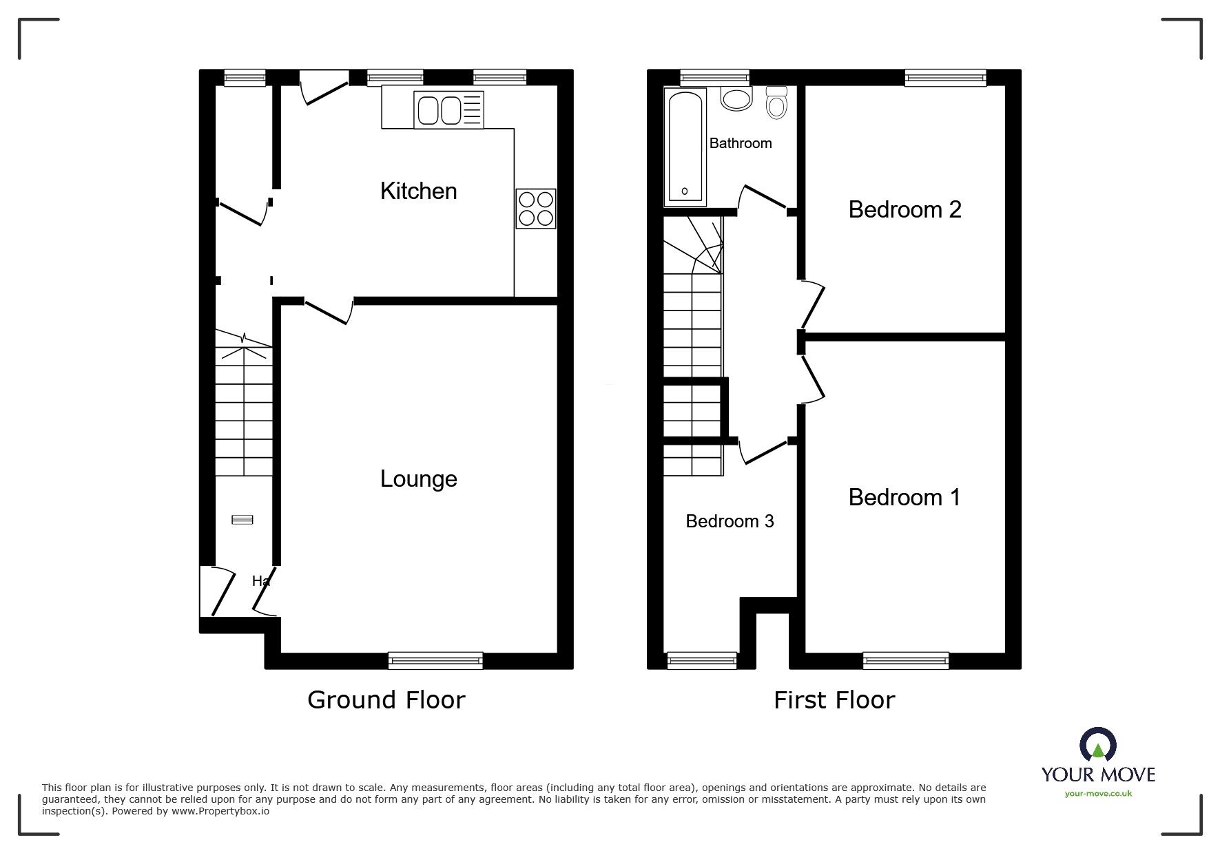 Floorplan of 3 bedroom End Terrace House to rent, Deansfield Road, Wolverhampton, West Midlands, WV1