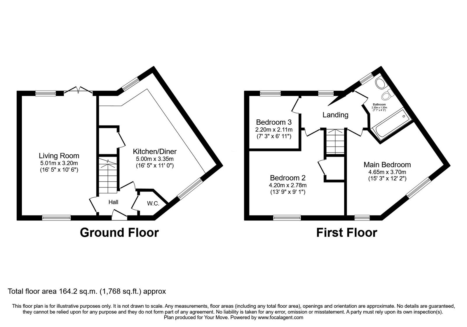 Floorplan of 3 bedroom Semi Detached House for sale, Wagtail Road, Bloxwich, Walsall, WS3