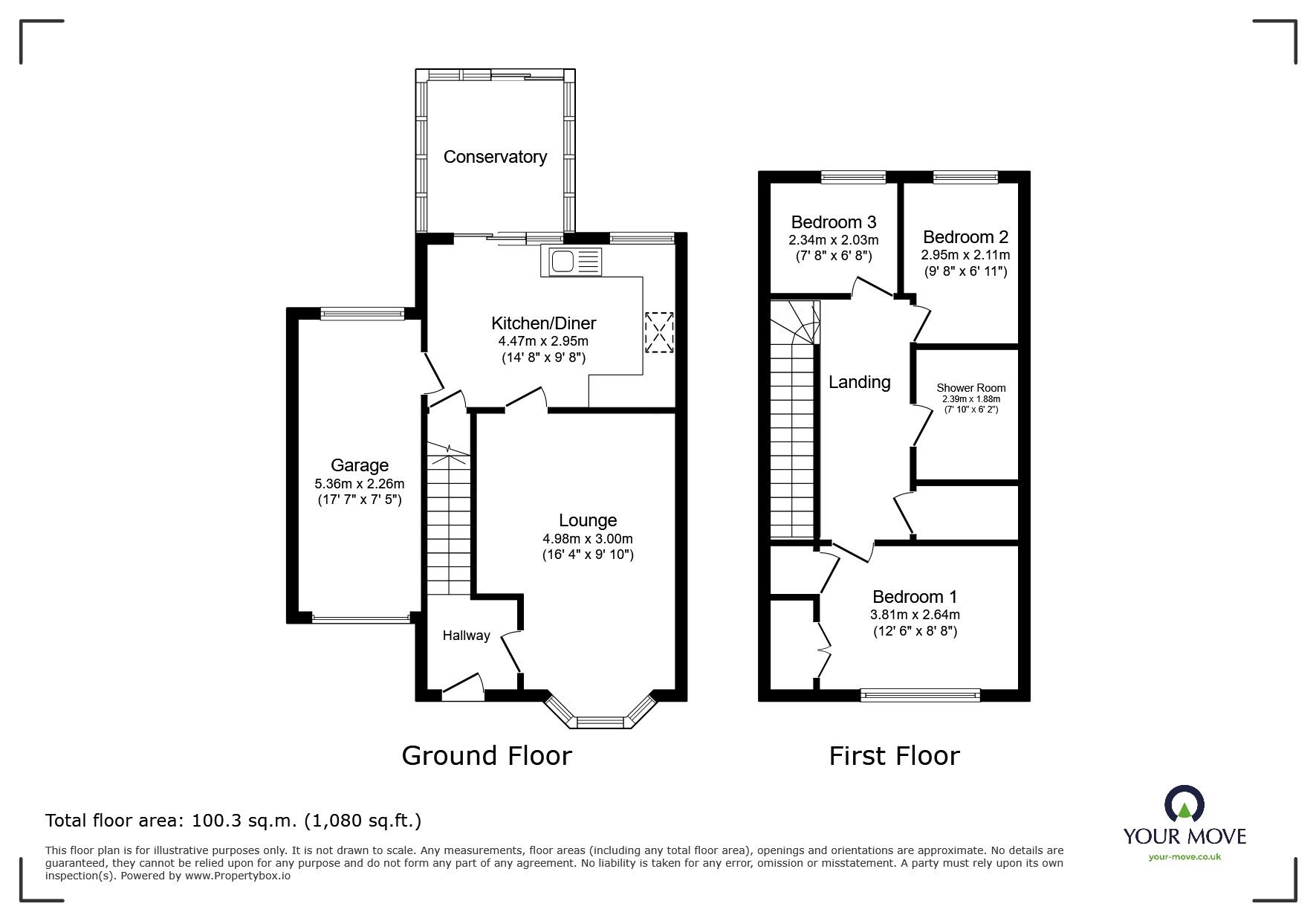 Floorplan of 3 bedroom Semi Detached House to rent, Kington Close, Willenhall, West Midlands, WV12