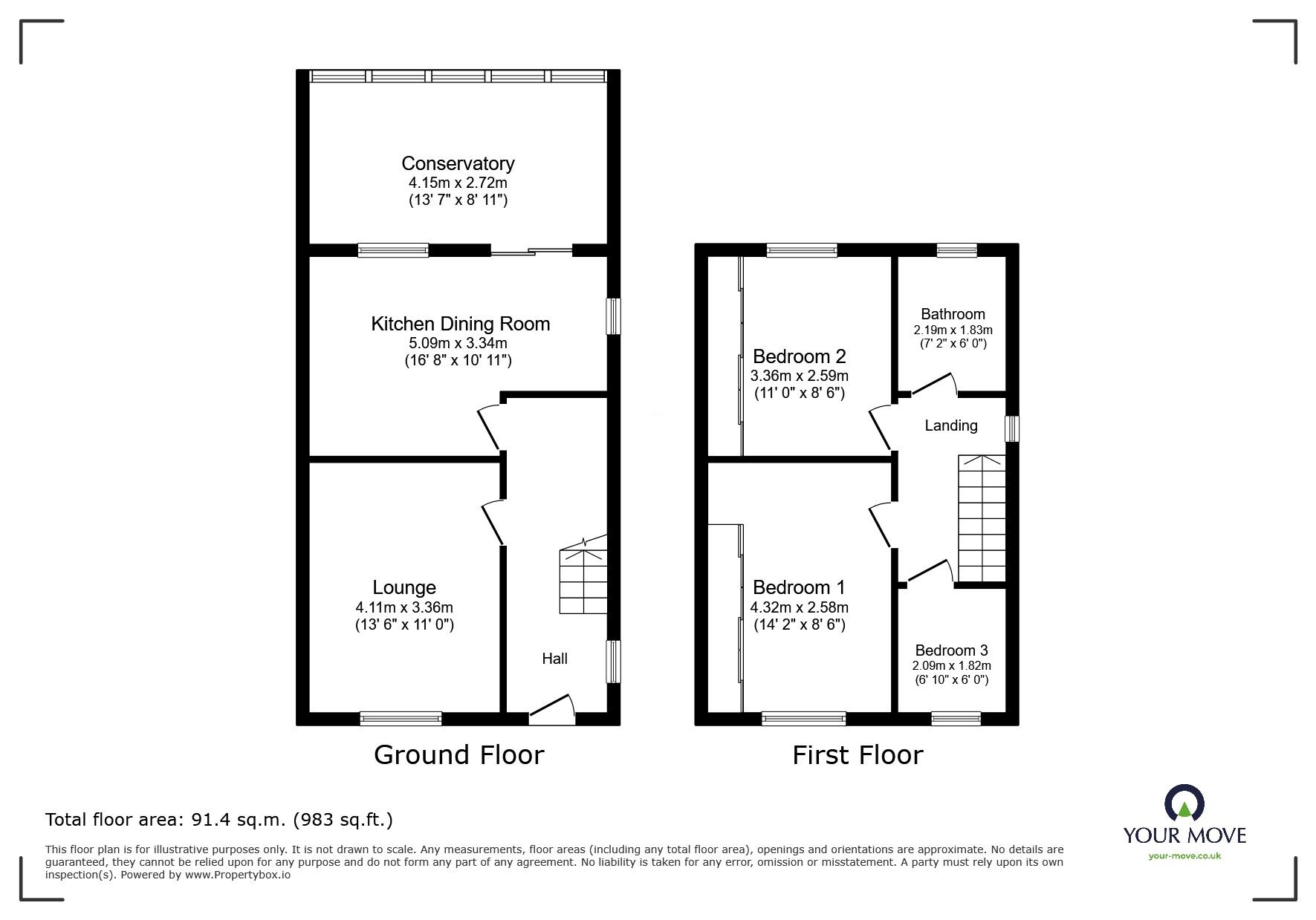 Floorplan of 3 bedroom Semi Detached House for sale, Lawfred Avenue, Wolverhampton, West Midlands, WV11