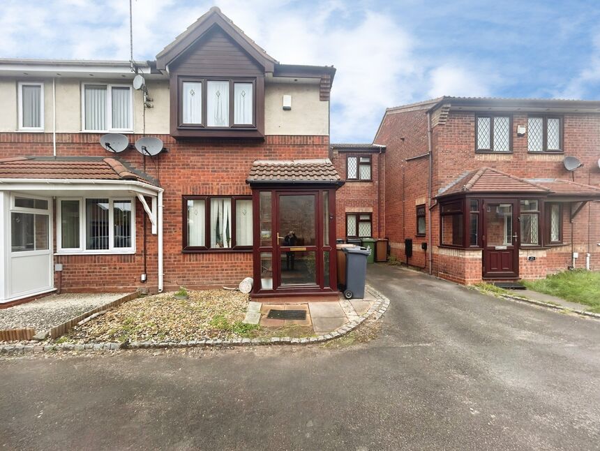 Main image of 2 bedroom End Terrace House for sale, Osborne Drive, Darlaston, West Midlands, WS10