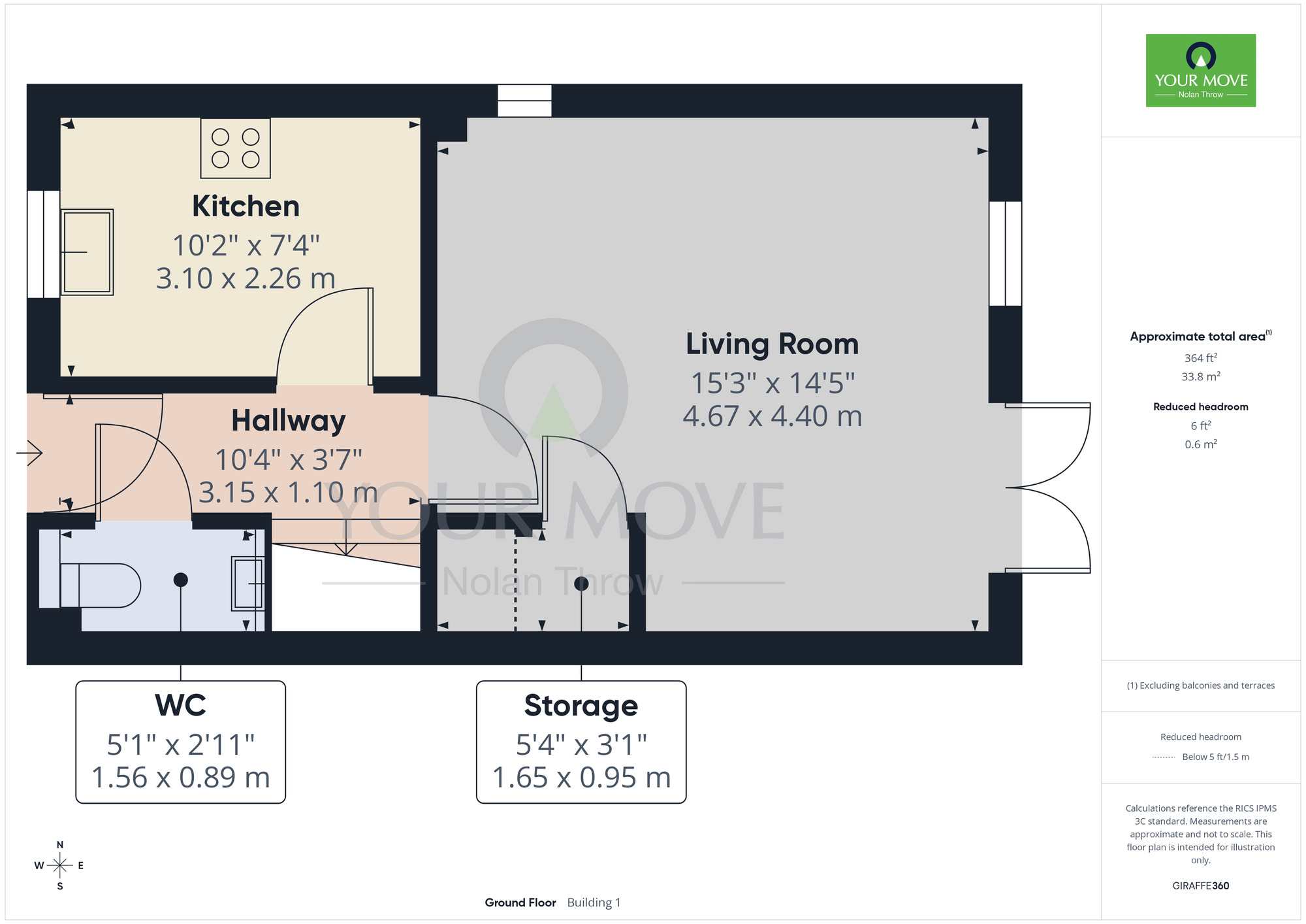 Floorplan of 3 bedroom Semi Detached House to rent, Prescod Close, Wellingborough, Northamptonshire, NN8