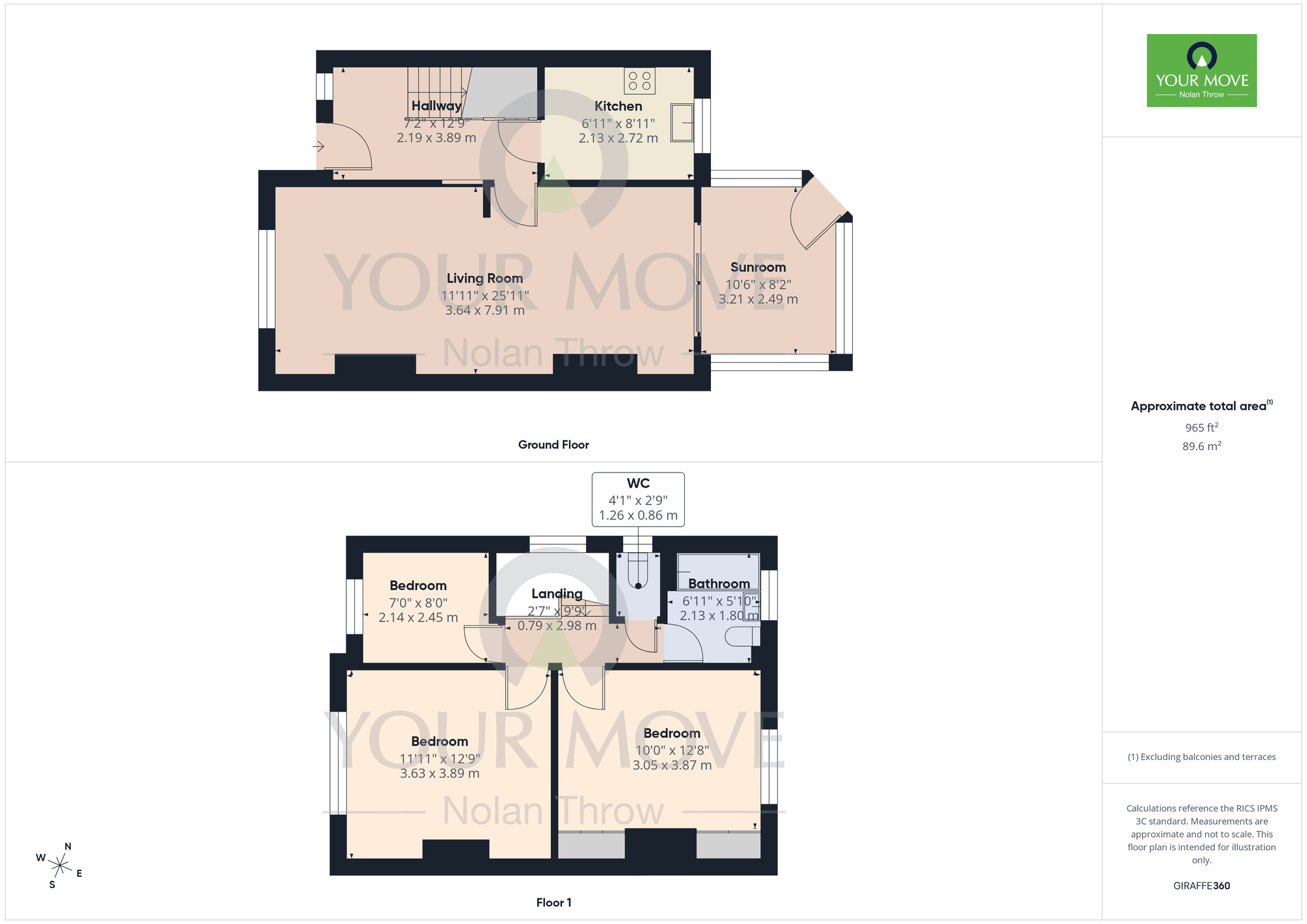Floorplan of 3 bedroom Semi Detached House for sale, Firtree Walk, Westone, Northampton, NN3