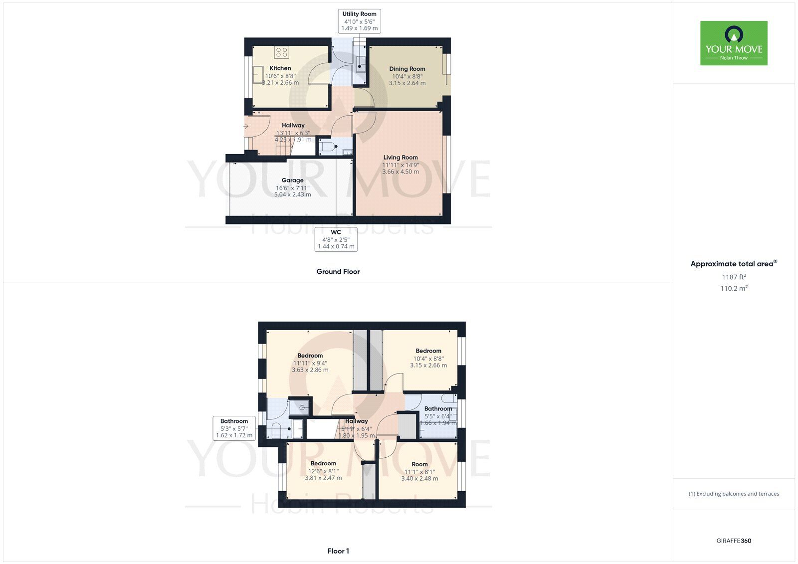 Floorplan of 4 bedroom Detached House for sale, Valentine Way, Great Billing, Northampton, NN3
