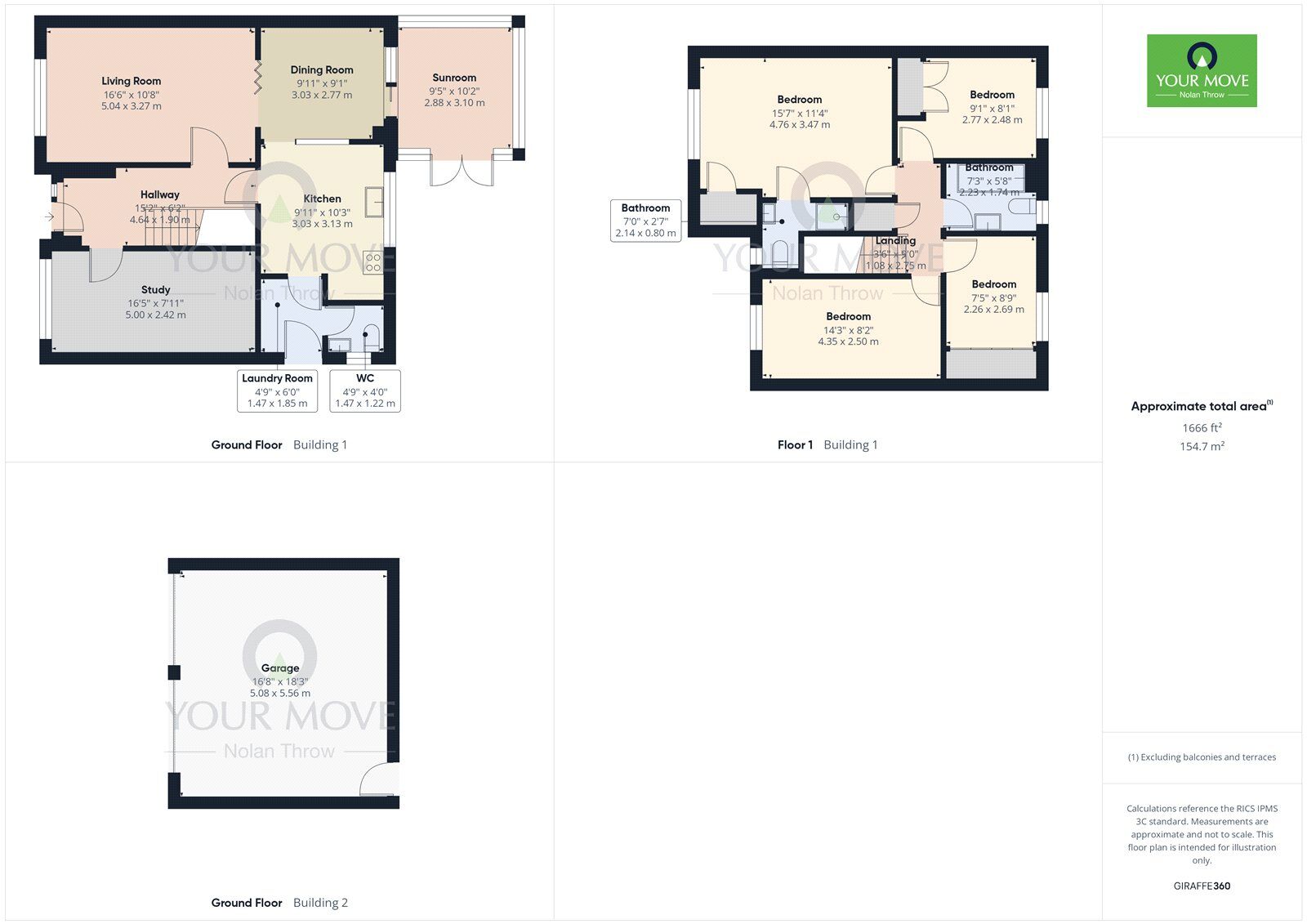 Floorplan of 4 bedroom Detached House for sale, Woodland Walk, Northampton, Northamptonshire, NN3