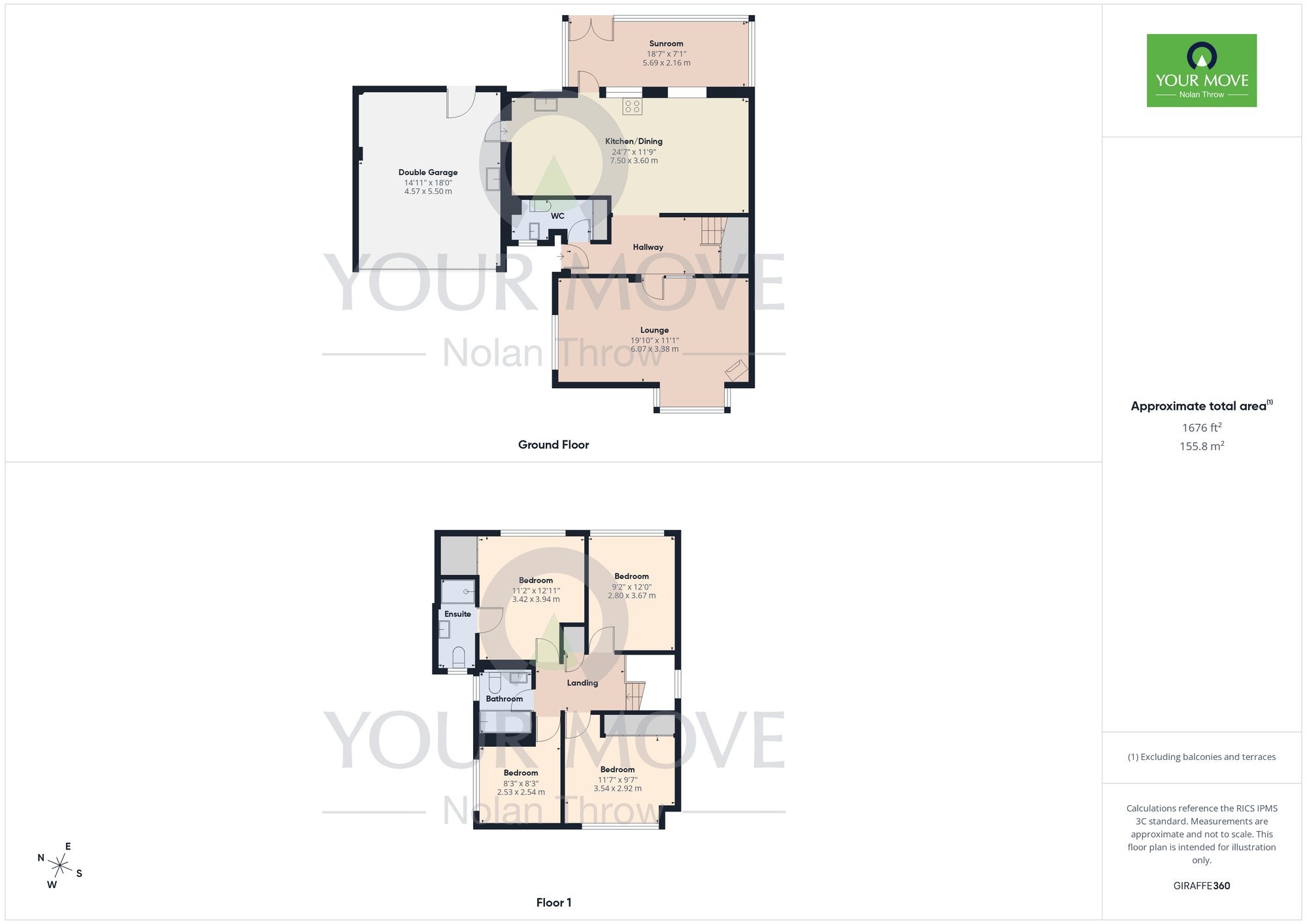 Floorplan of 4 bedroom Detached House for sale, Brembridge Close, Sywell, Northamptonshire, NN6
