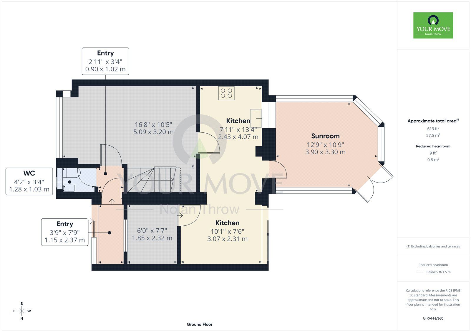 Floorplan of 3 bedroom Detached House to rent, Langsett Close, Weston Favell, Northamptonshire, NN3