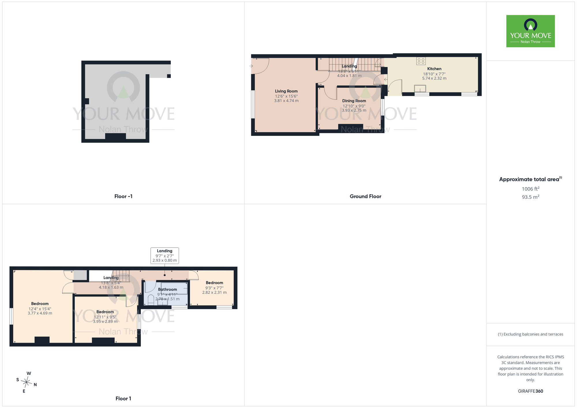 Floorplan of 3 bedroom Mid Terrace House for sale, Cloutsham Street, Northampton, Northamptonshire, NN1