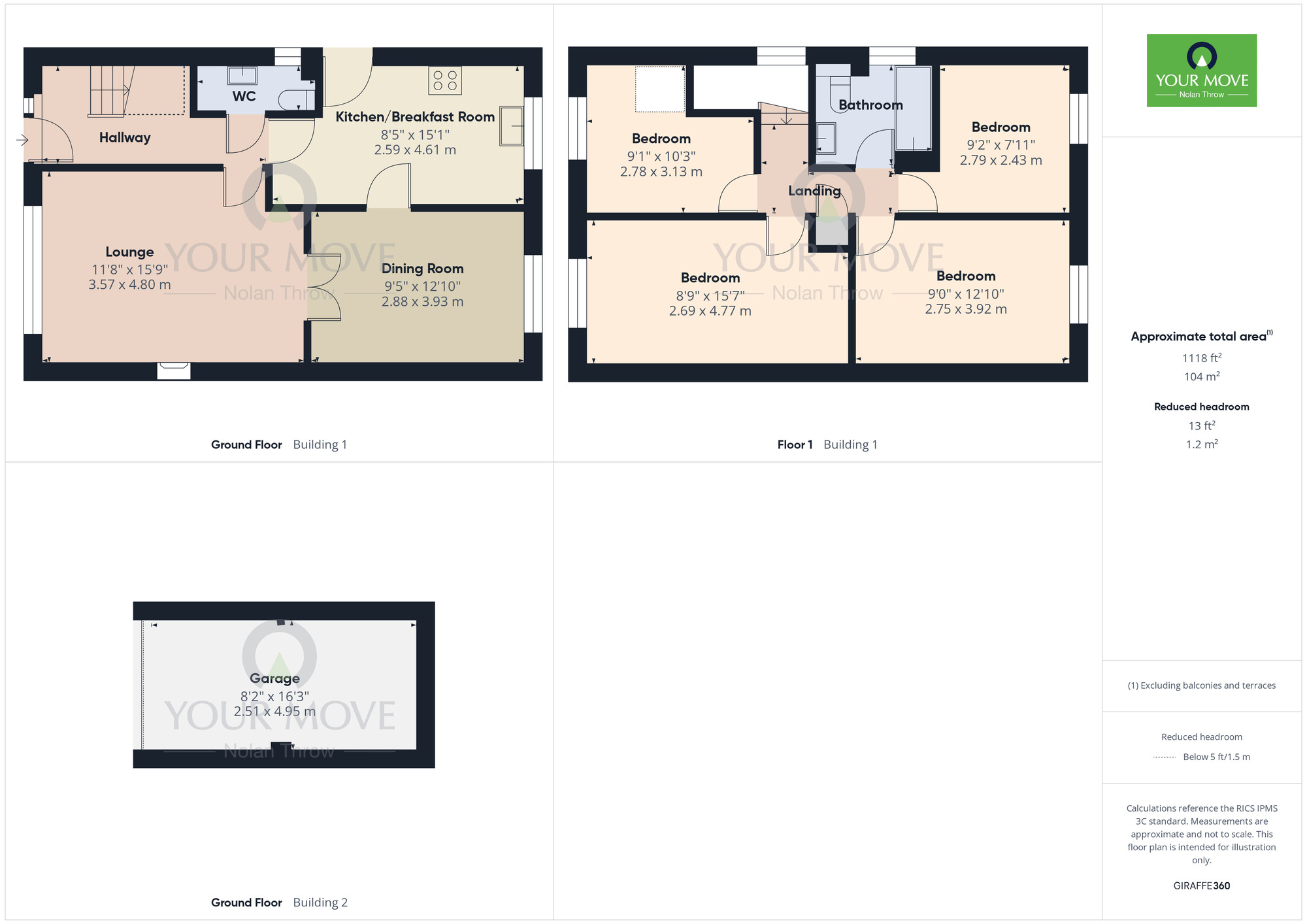 Floorplan of 4 bedroom Detached House for sale, Watermeadow Drive, Watermeadow, Northampton, NN3