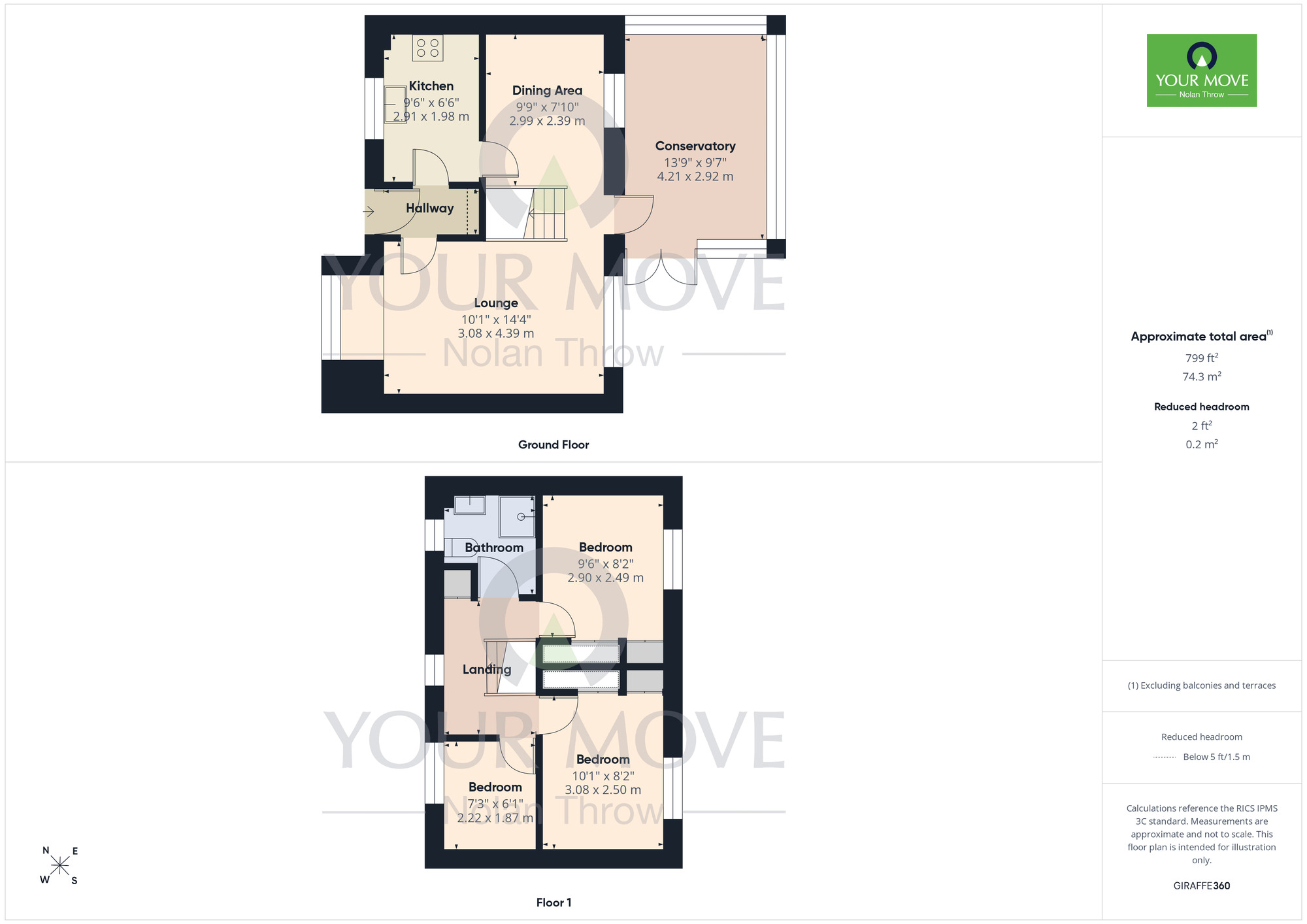 Floorplan of 3 bedroom Detached House for sale, Raisins Field Close, Rectory Farm, Northampton, NN3