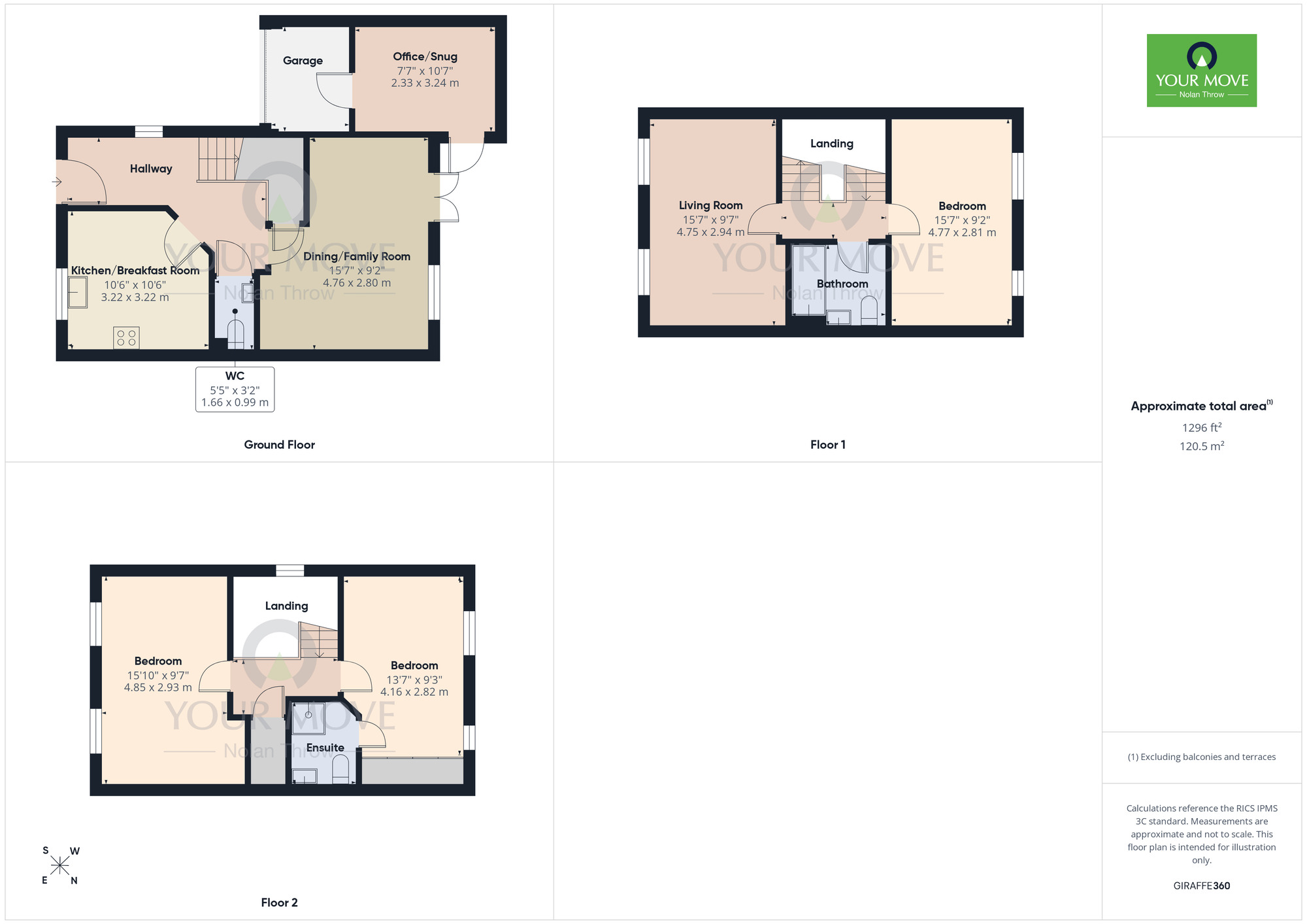 Floorplan of 4 bedroom Semi Detached House for sale, Bramble Close, Little Billing, Northampton, NN3