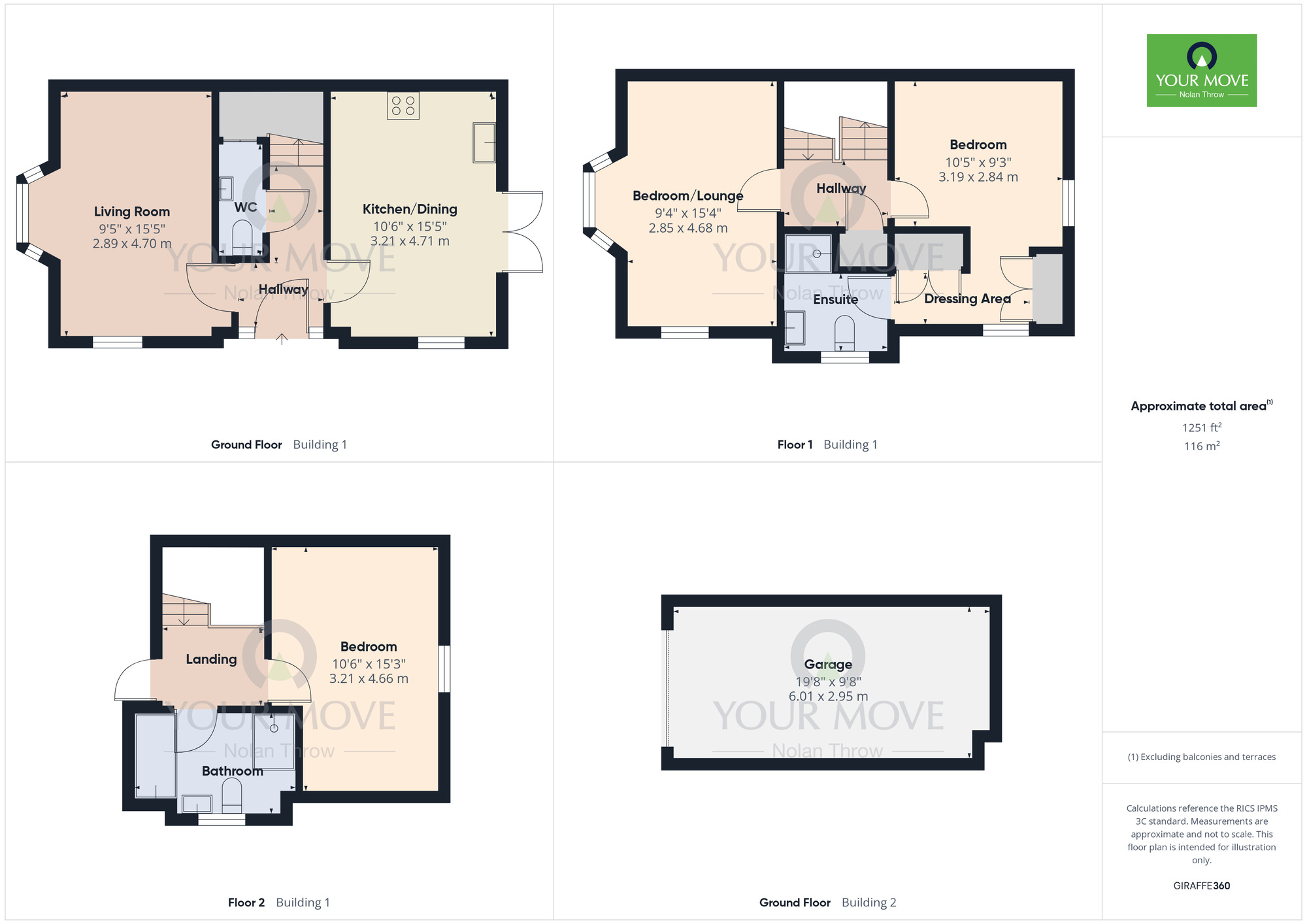 Floorplan of 4 bedroom Detached House for sale, Cliff Court, Little Billing, Northampton, NN3