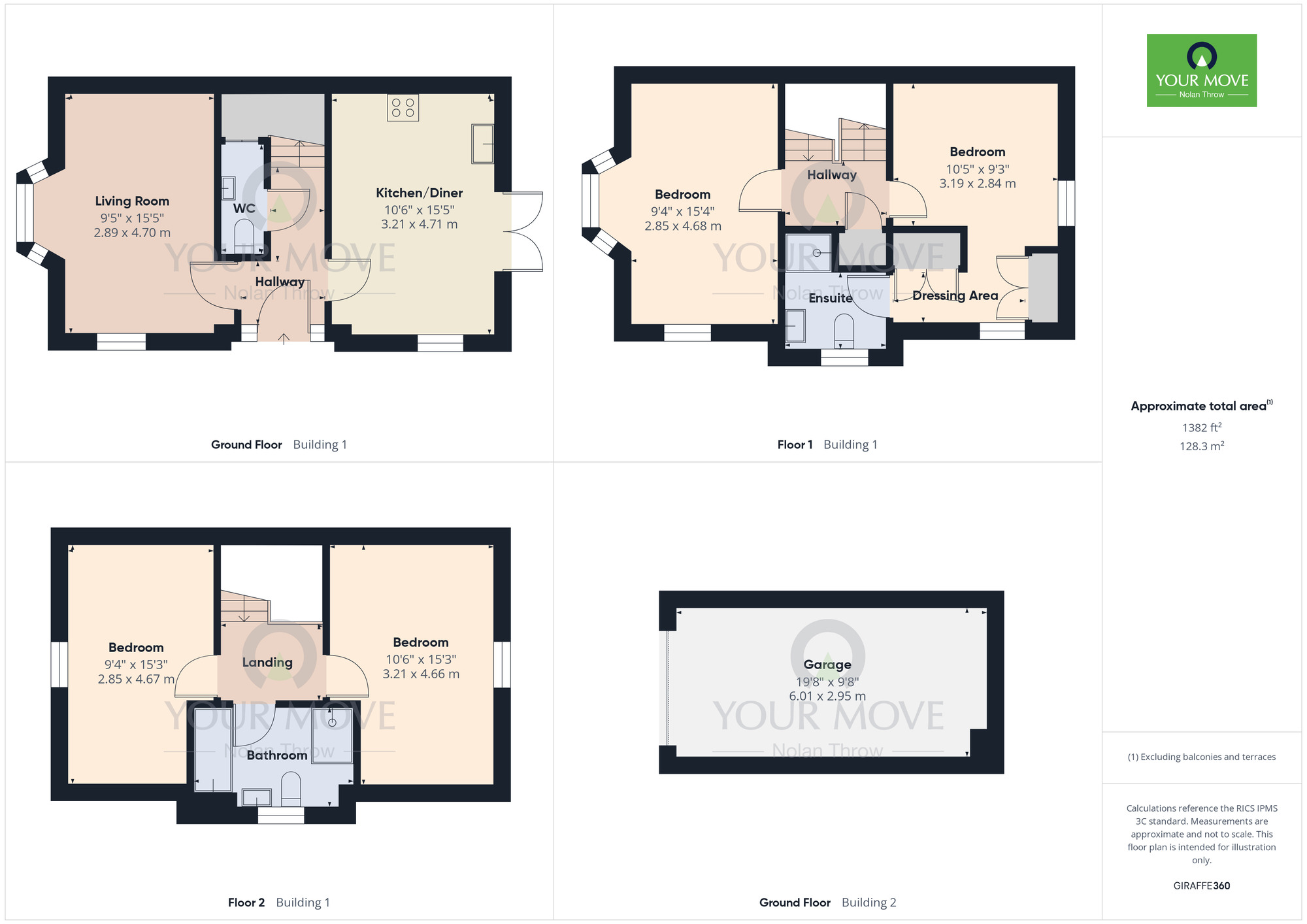 Floorplan of 4 bedroom Detached House for sale, Cliff Court, Little Billing, Northampton, NN3