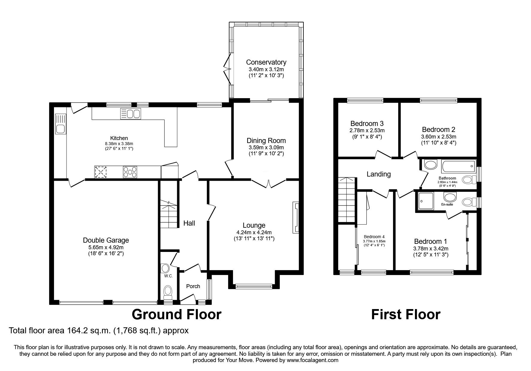 Floorplan of 4 bedroom Detached House for sale, Horsechestnut Drive, Telford, Shropshire, TF5