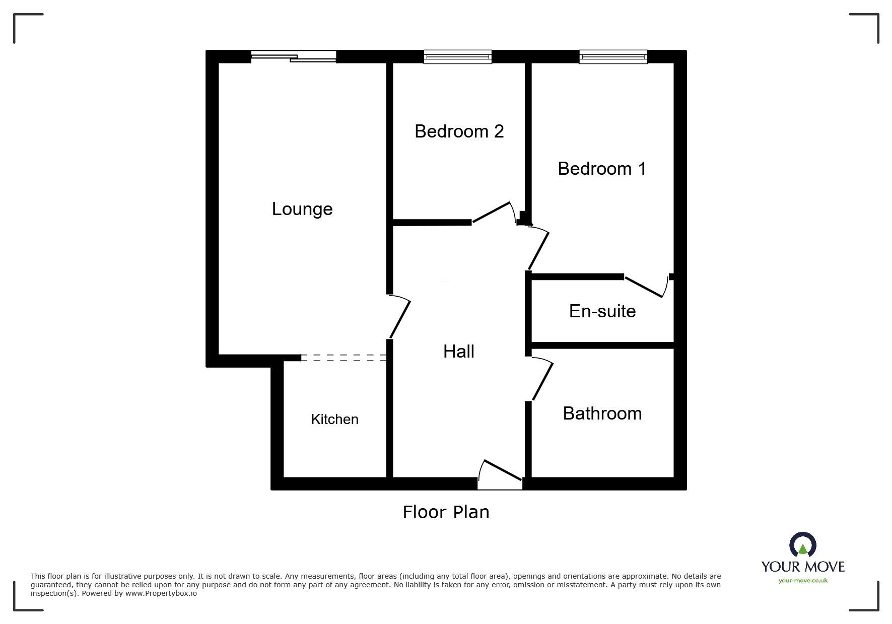 Floorplan of 2 bedroom  Flat to rent, Market Square, Wolverhampton, West Midlands, WV3