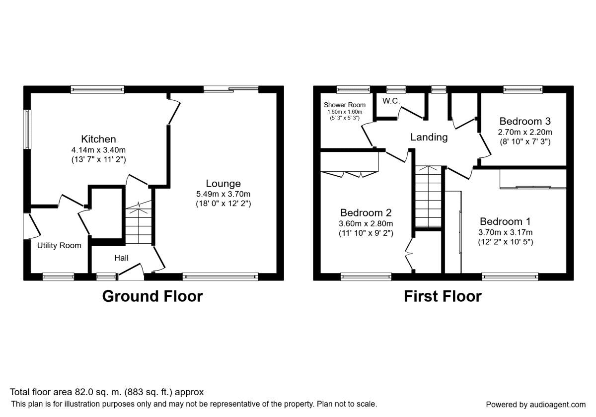Floorplan of 3 bedroom Semi Detached House to rent, New Road, Dawley, Shropshire, TF4