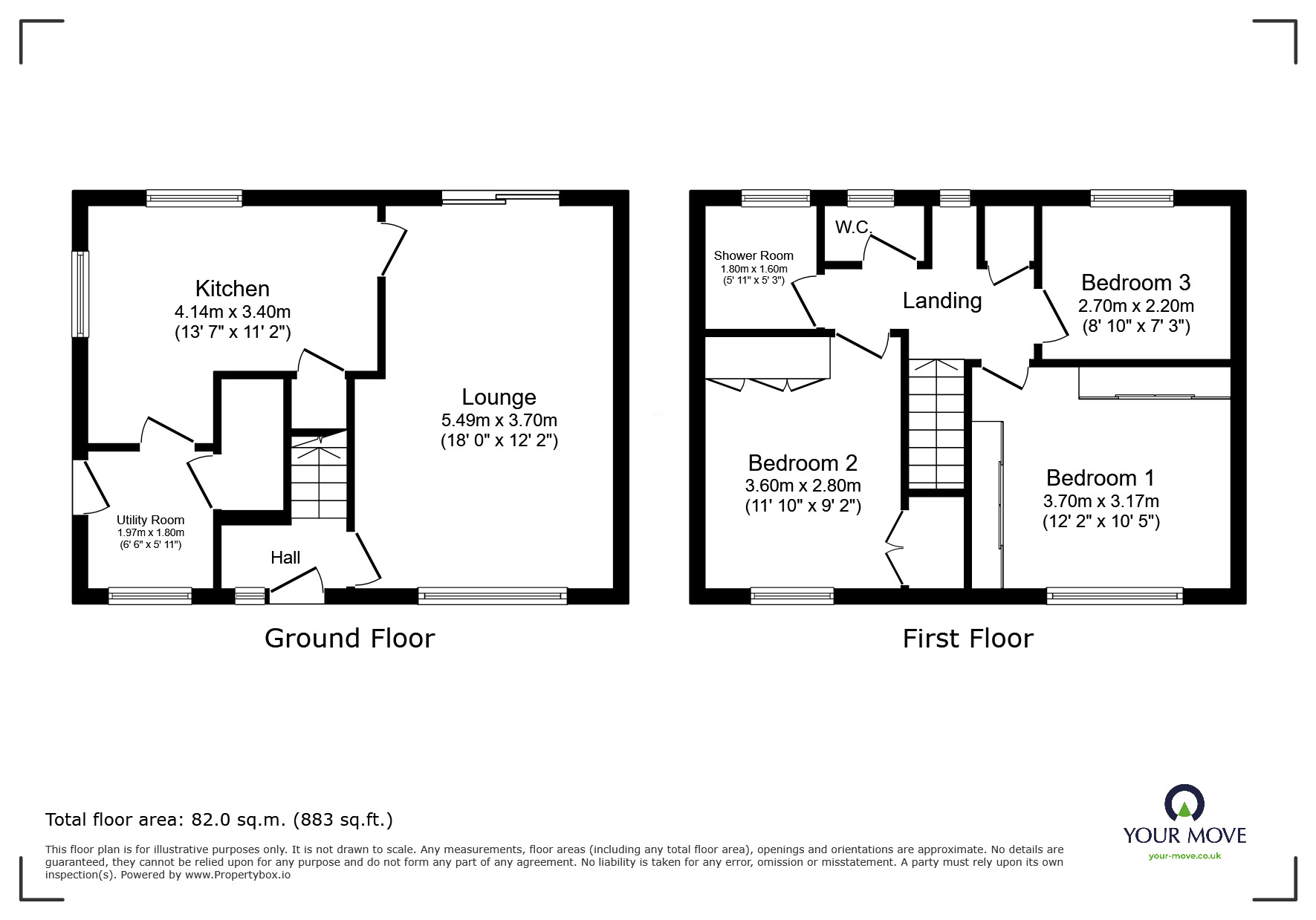 Floorplan of 3 bedroom Semi Detached House to rent, New Road, Dawley, Shropshire, TF4