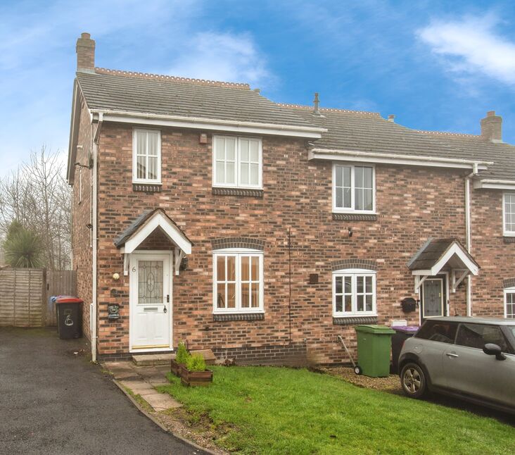 Main image of 2 bedroom End Terrace House for sale, Buttonwood Glade, Ketley, Shropshire, TF1