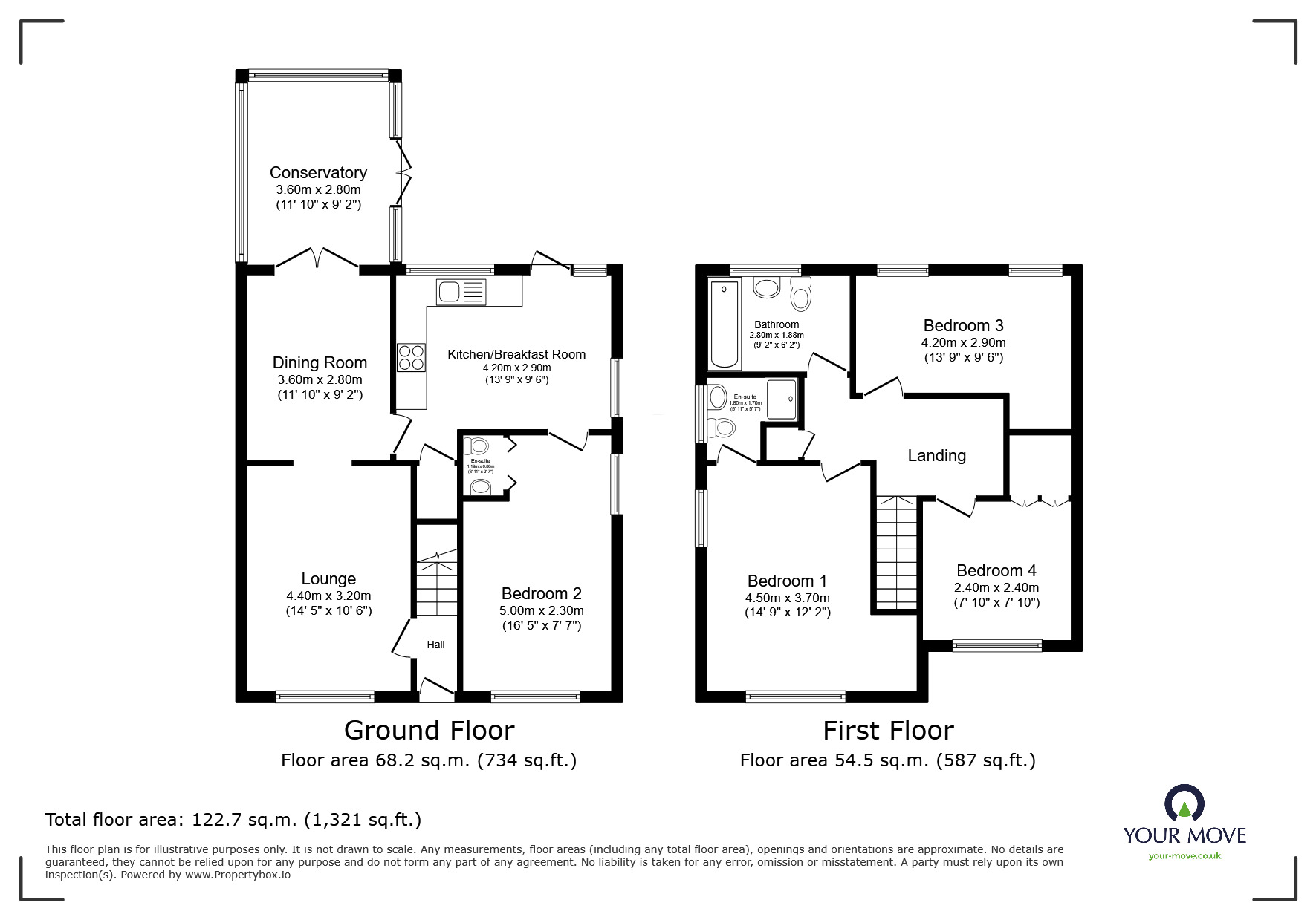 Floorplan of 4 bedroom Detached House for sale, Great Croft, The Rock, Shropshire, TF3