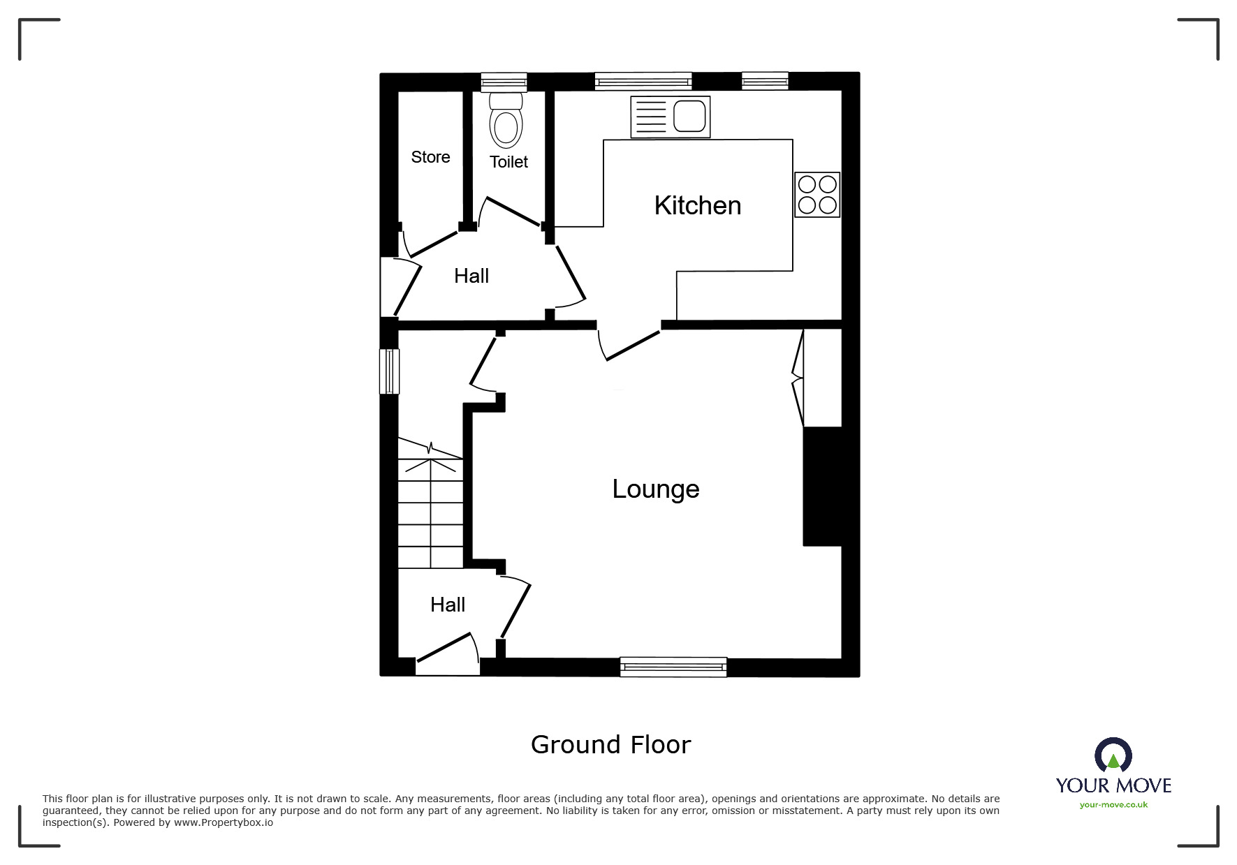Floorplan of 3 bedroom Semi Detached House to rent, Steventon Road, Wellington, Shropshire, TF1