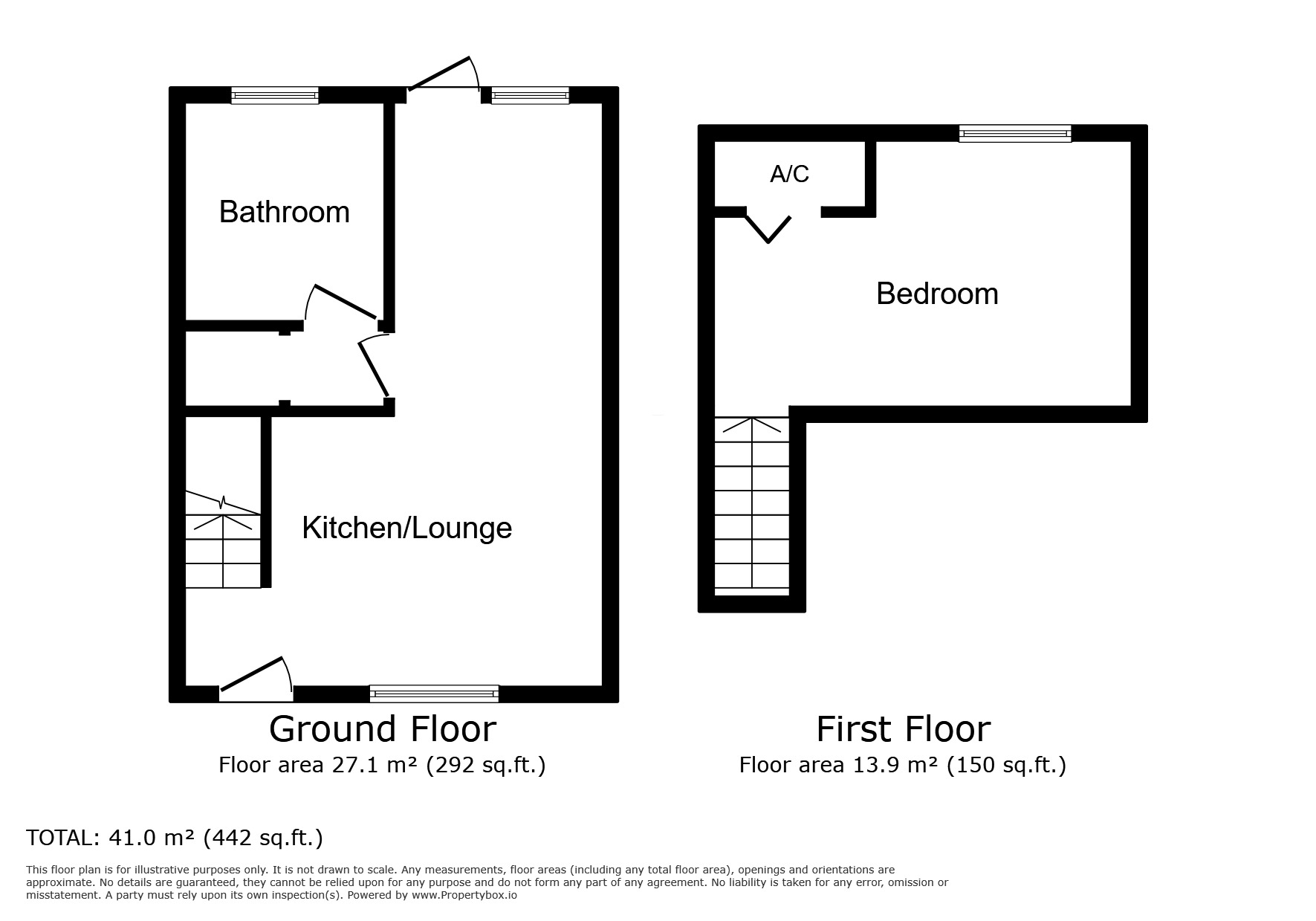 Floorplan of 1 bedroom End Terrace Bungalow for sale, Atlas Croft, Wolverhampton, West Midlands, WV10