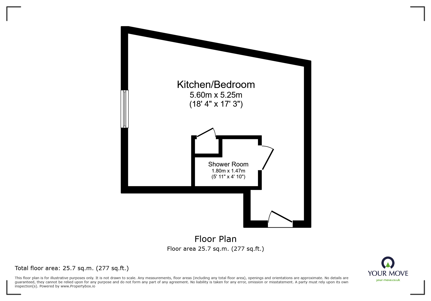 Floorplan of  Property to rent, Park Street, Wellington, Shropshire, TF1