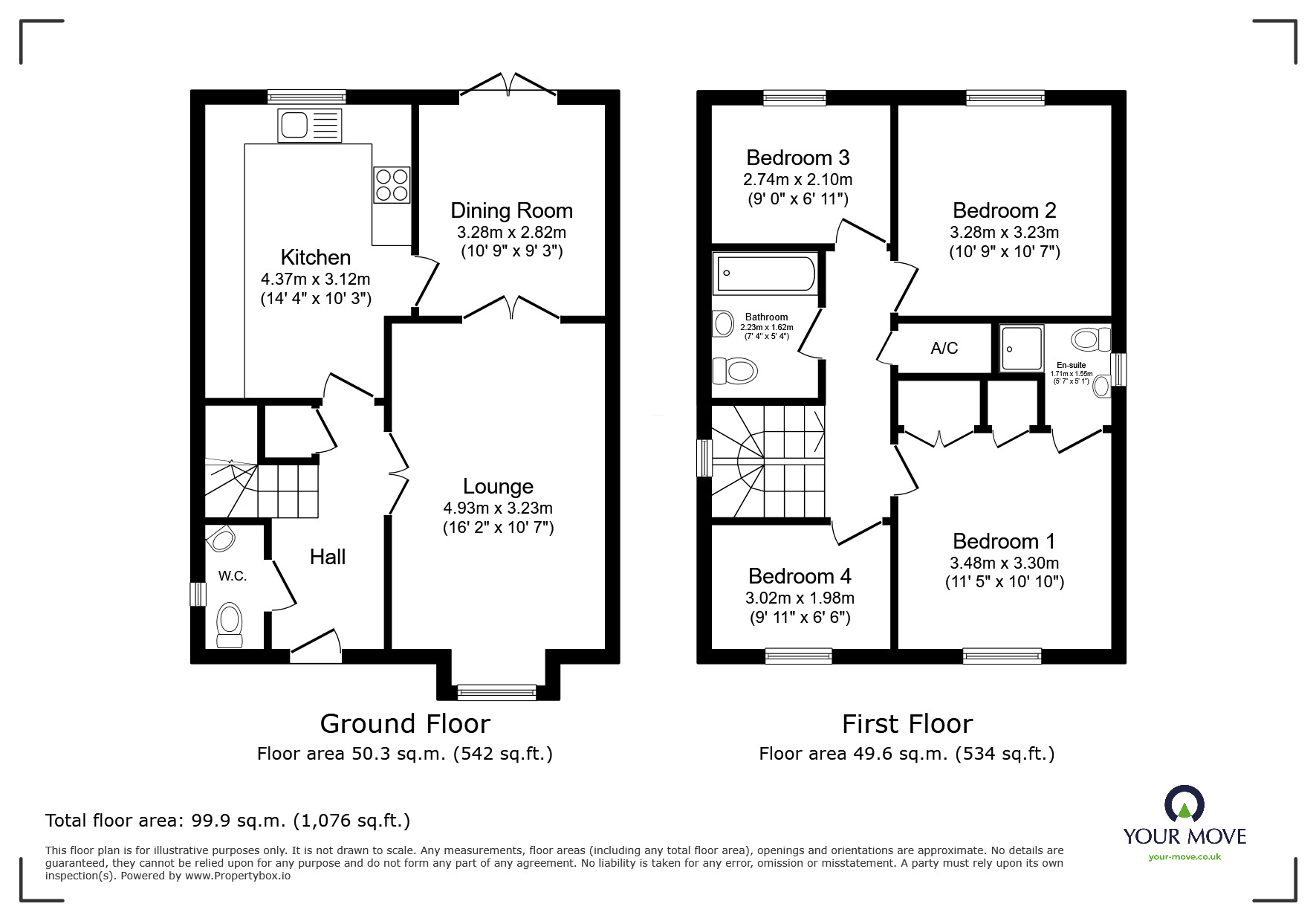 Floorplan of 4 bedroom Detached House for sale, Caldera Road, Hadley, Shropshire, TF1