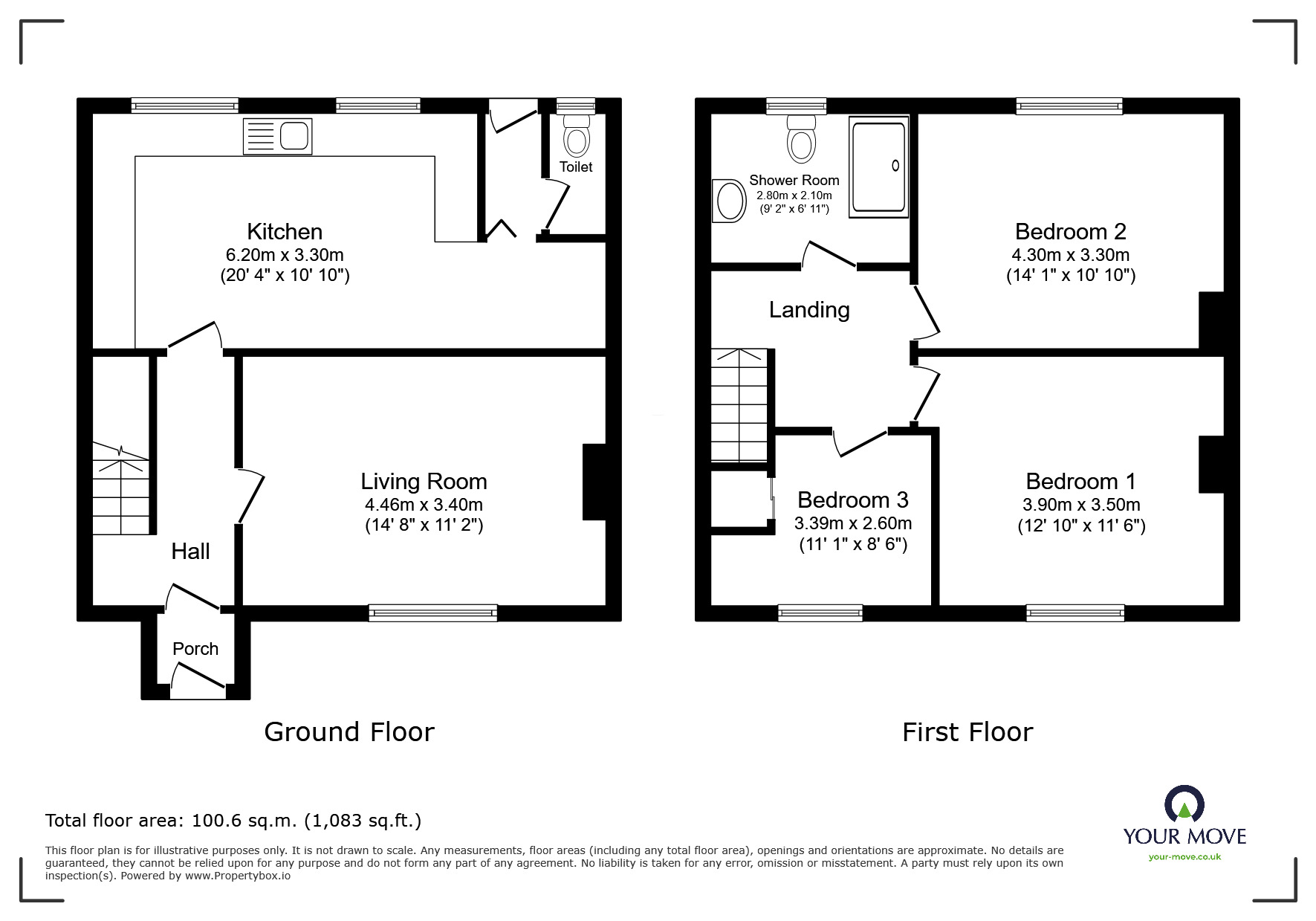 Floorplan of 3 bedroom Mid Terrace House for sale, Hales Road, Wednesbury, West Midlands, WS10