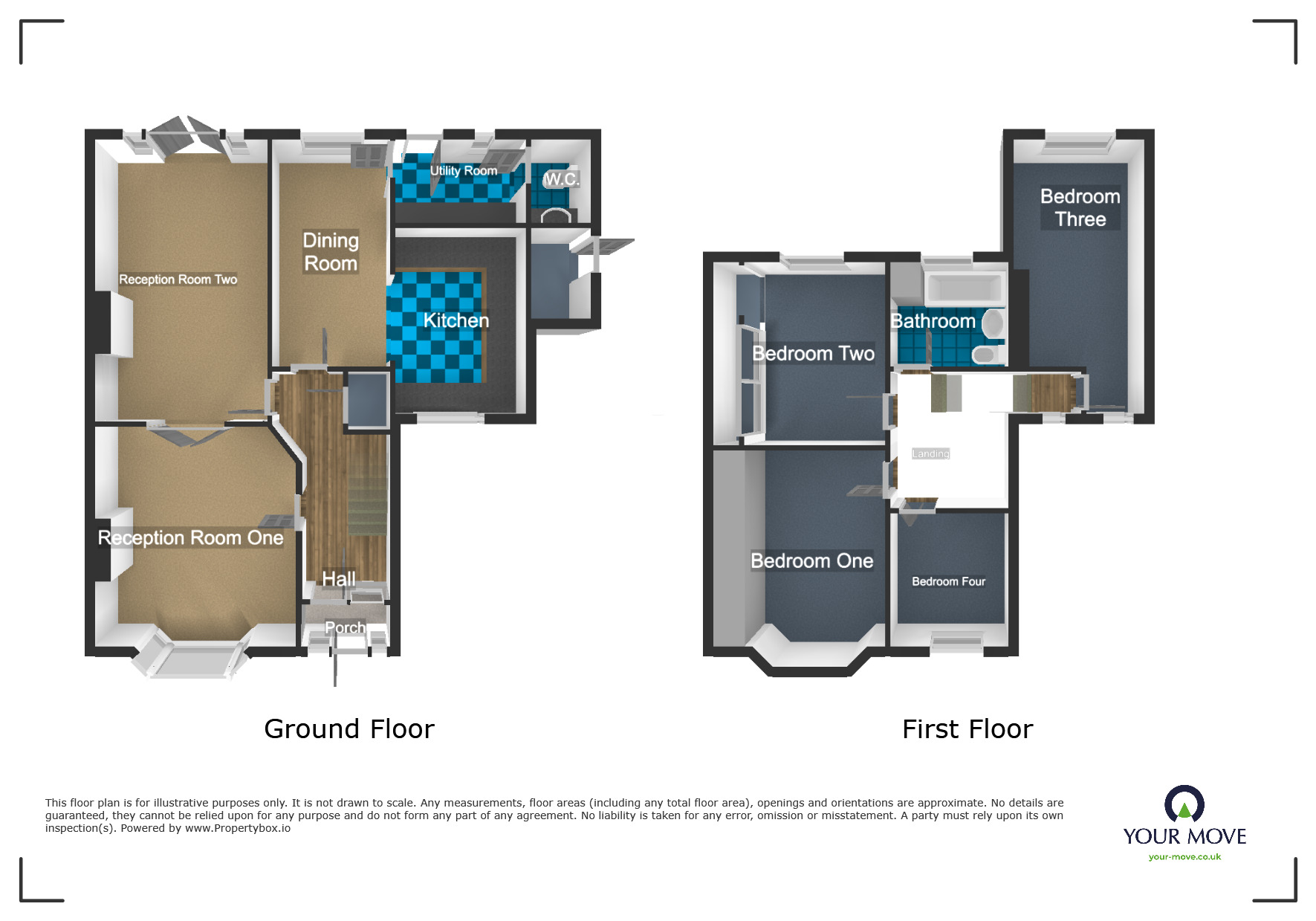 Floorplan of 4 bedroom Semi Detached House for sale, Masefield Avenue, Dudley, West Midlands, DY1