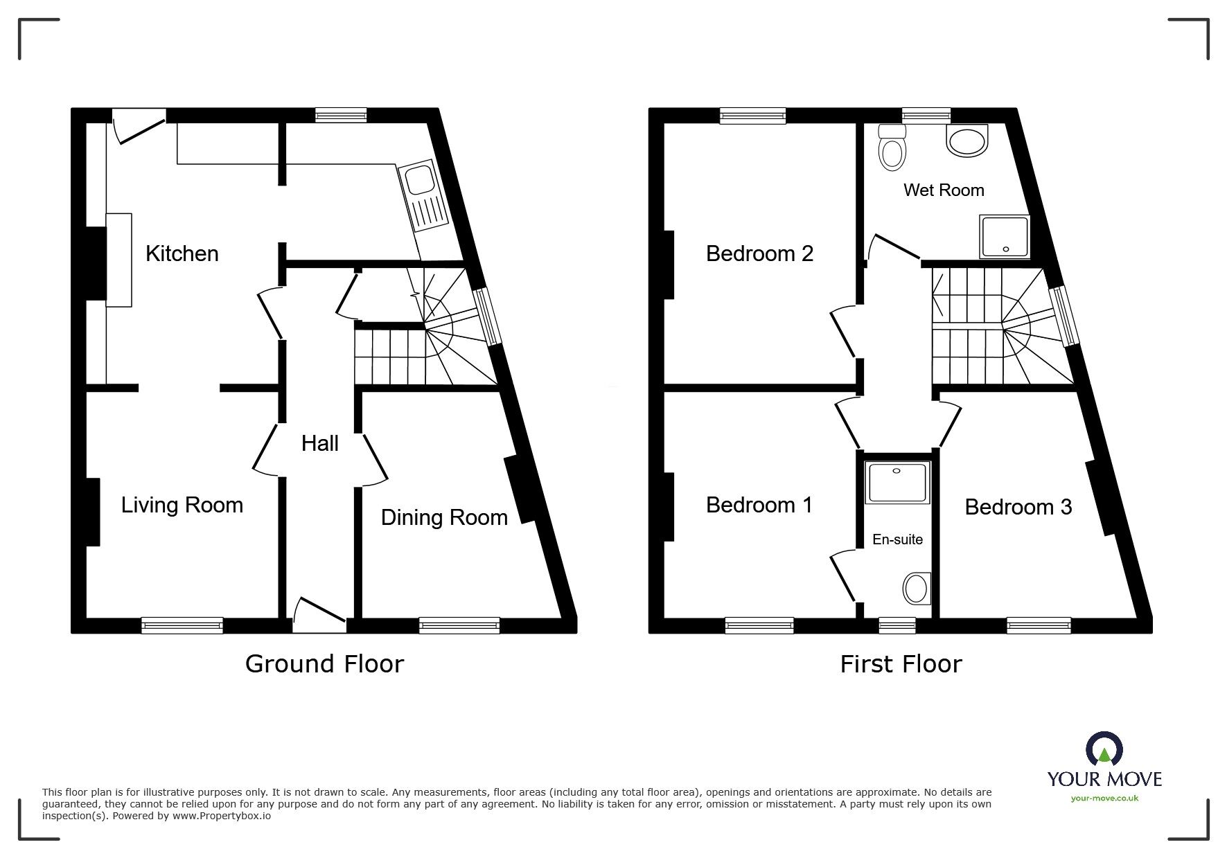 Floorplan of 3 bedroom End Terrace House for sale, Pilgrim Street, Cumbria, CA14