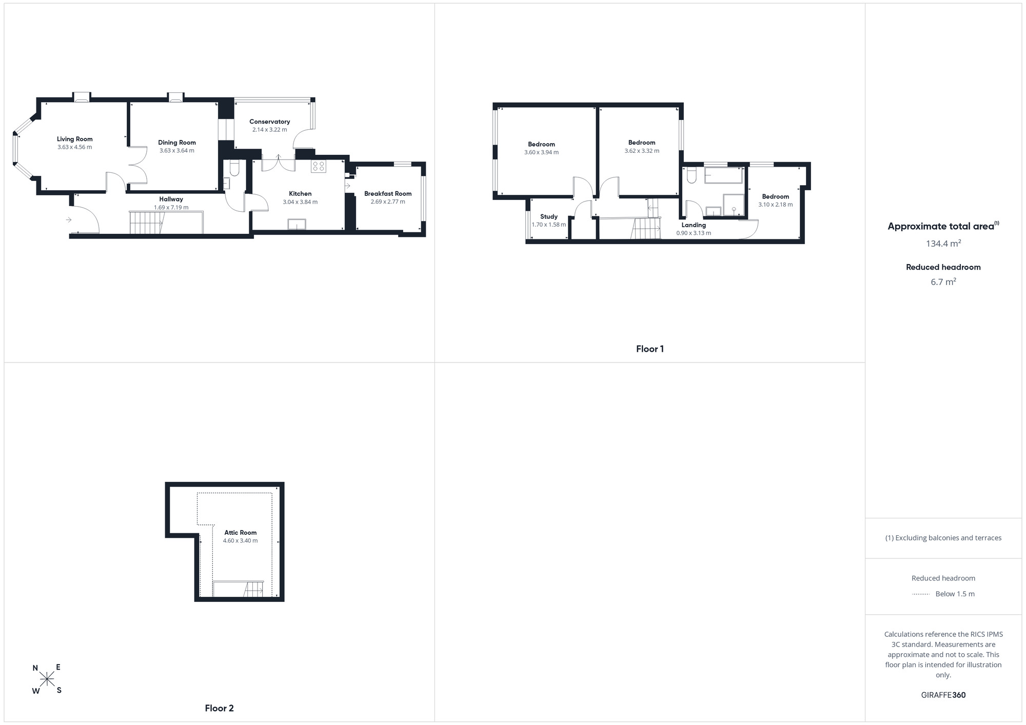 Floorplan of 4 bedroom Semi Detached House for sale, Victoria Road, Cumbria, CA28