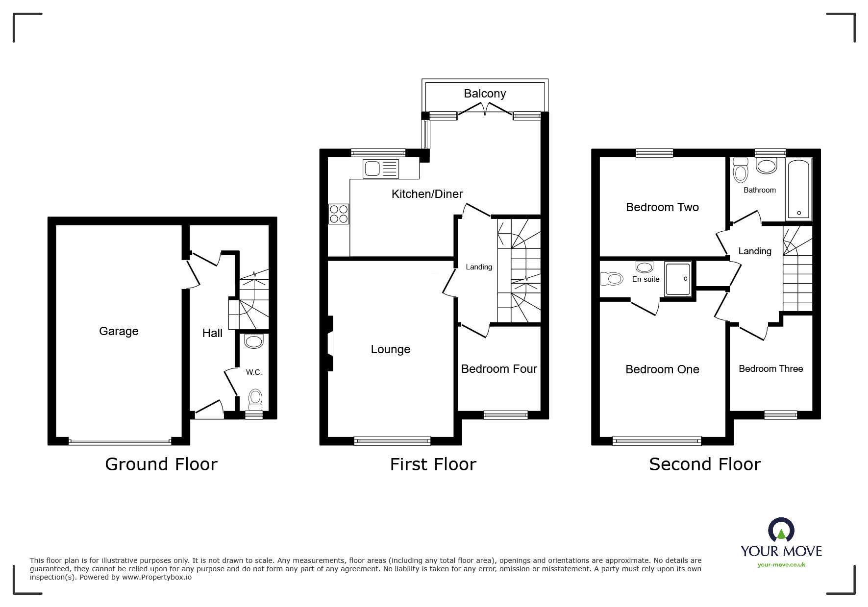 Floorplan of 4 bedroom Semi Detached House to rent, Fairladies, St. Bees, Cumbria, CA27