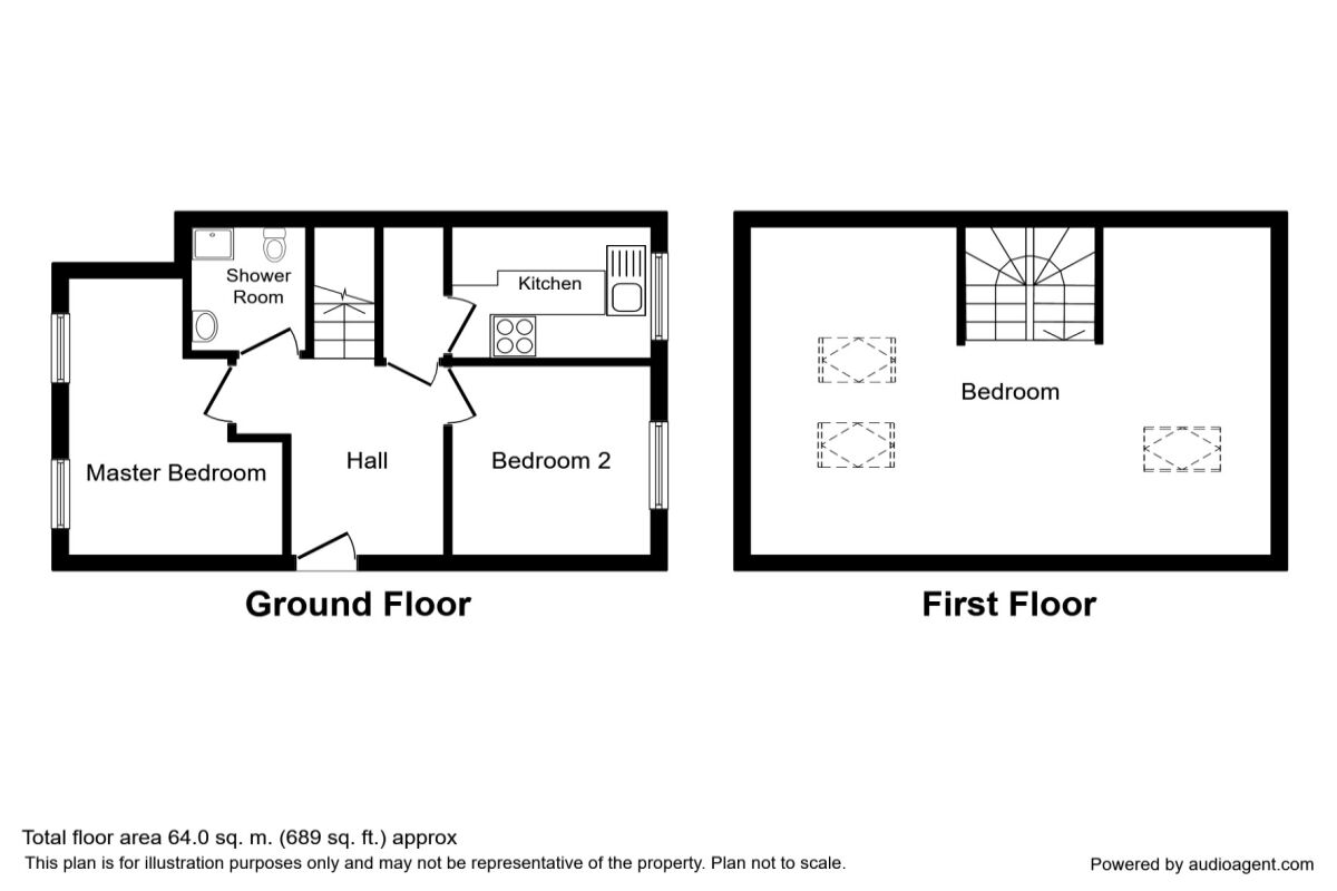 Floorplan of 2 bedroom  Flat to rent, College Street, Whitehaven, Cumbria, CA28