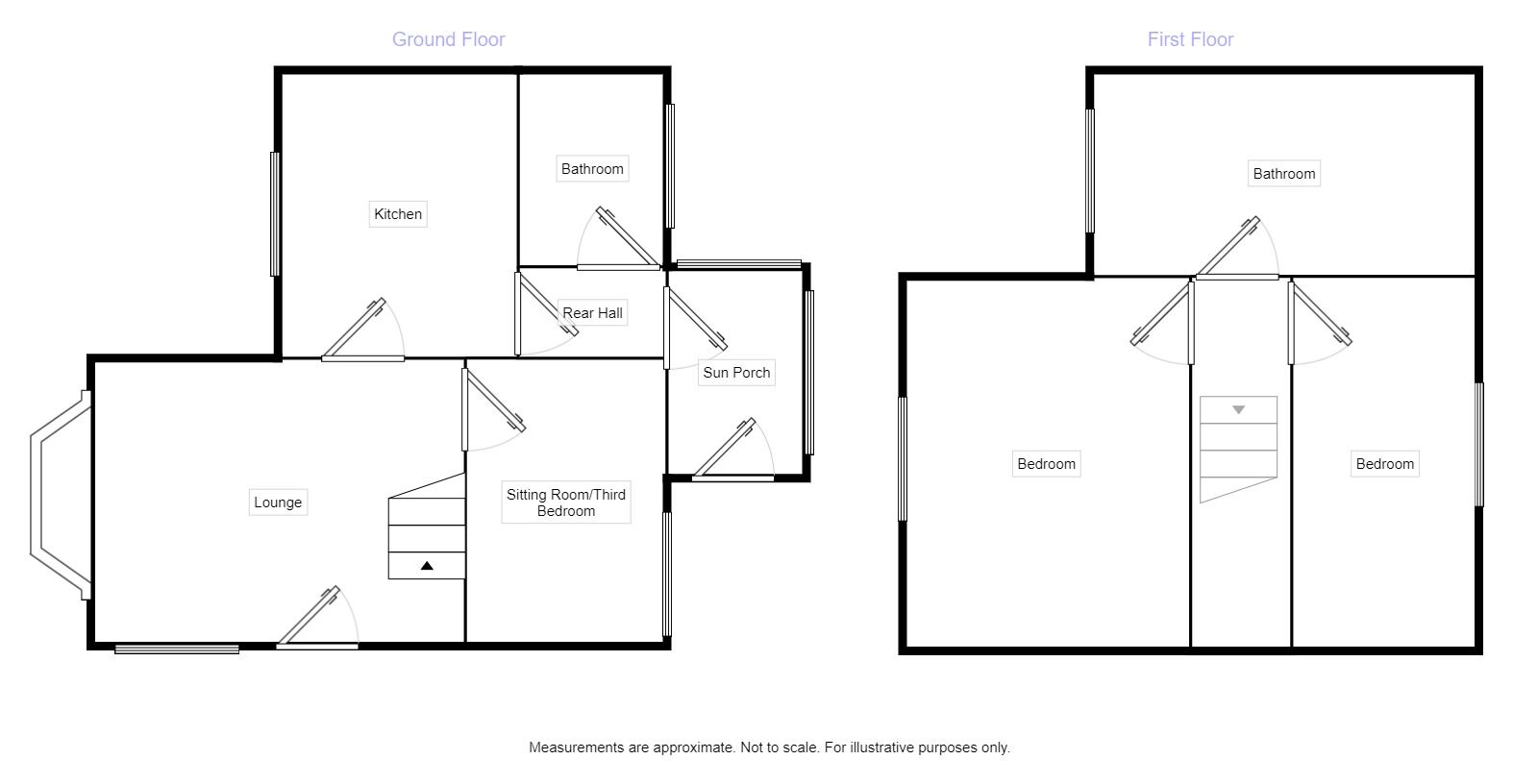 Floorplan of 3 bedroom Detached House to rent, Coach Road, Whitehaven, Cumbria, CA28