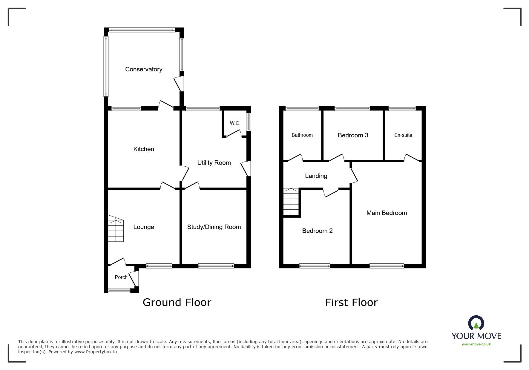 Floorplan of 3 bedroom Semi Detached House to rent, Ling Road, Egremont, Cumbria, CA22