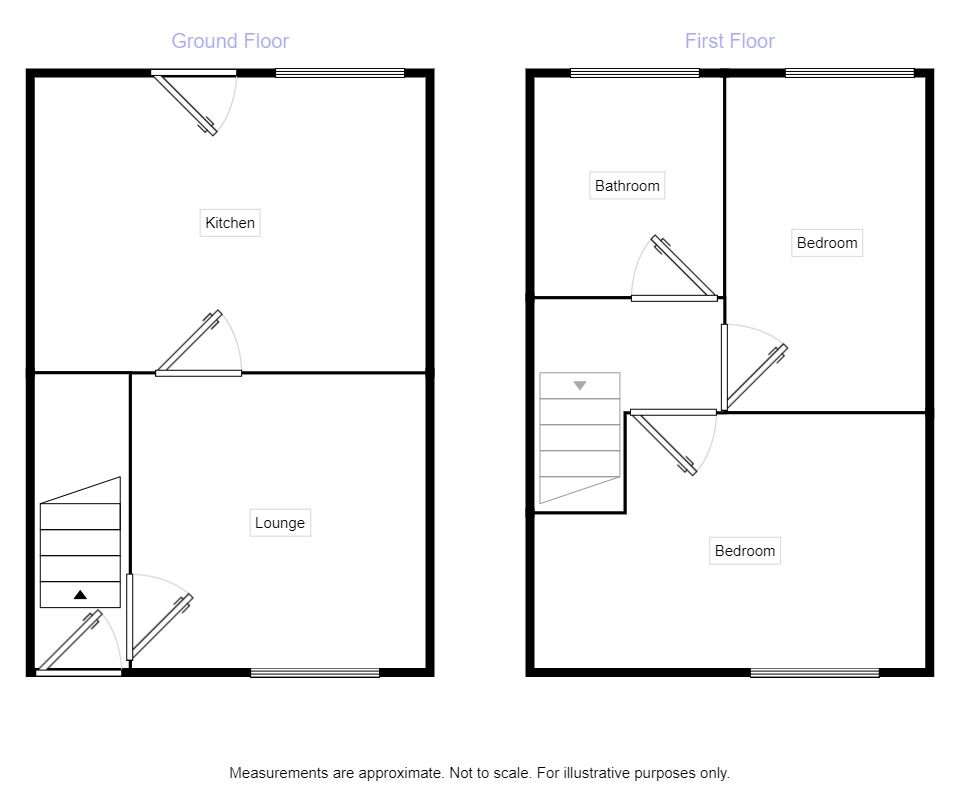 Floorplan of 2 bedroom Mid Terrace House to rent, Jackson Street, Seaton, Cumbria, CA14