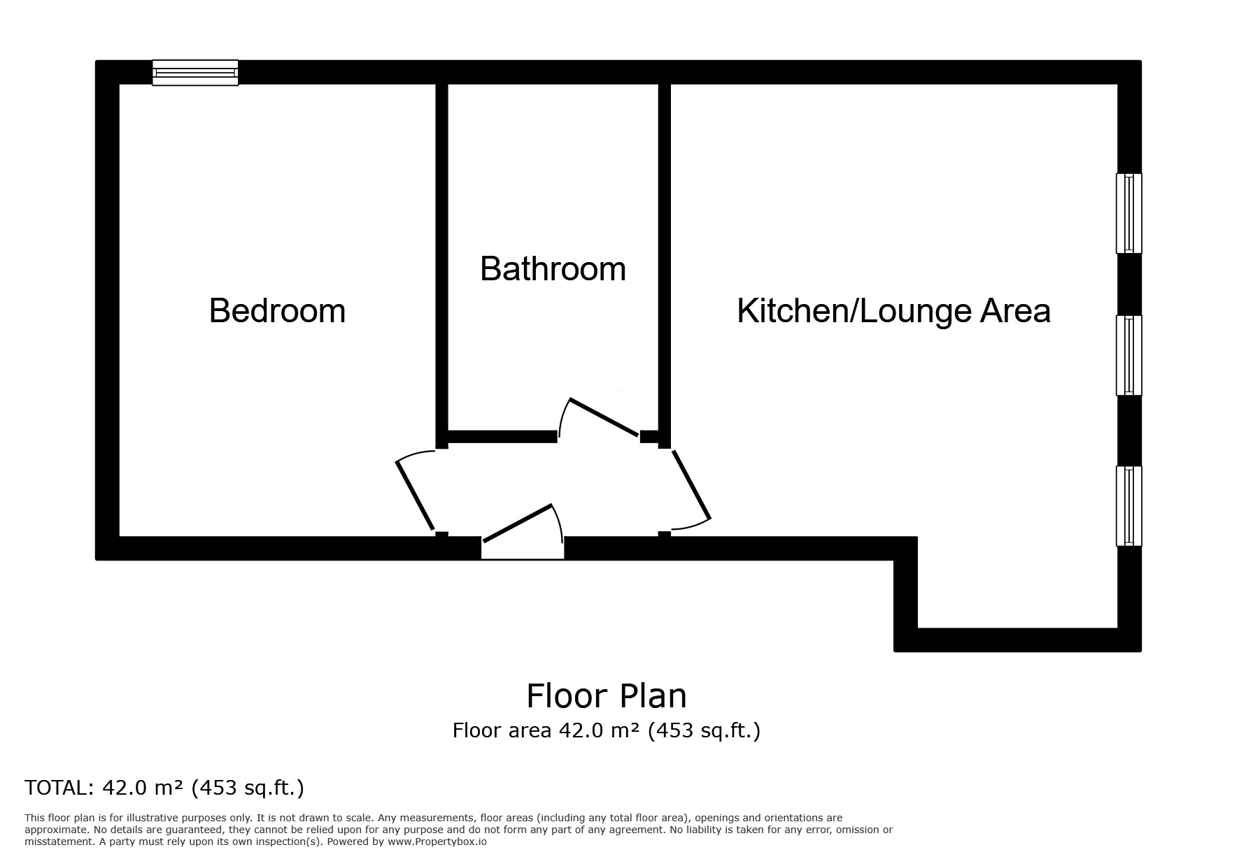 Floorplan of 1 bedroom  Flat to rent, New Street, Whitehaven, CA28