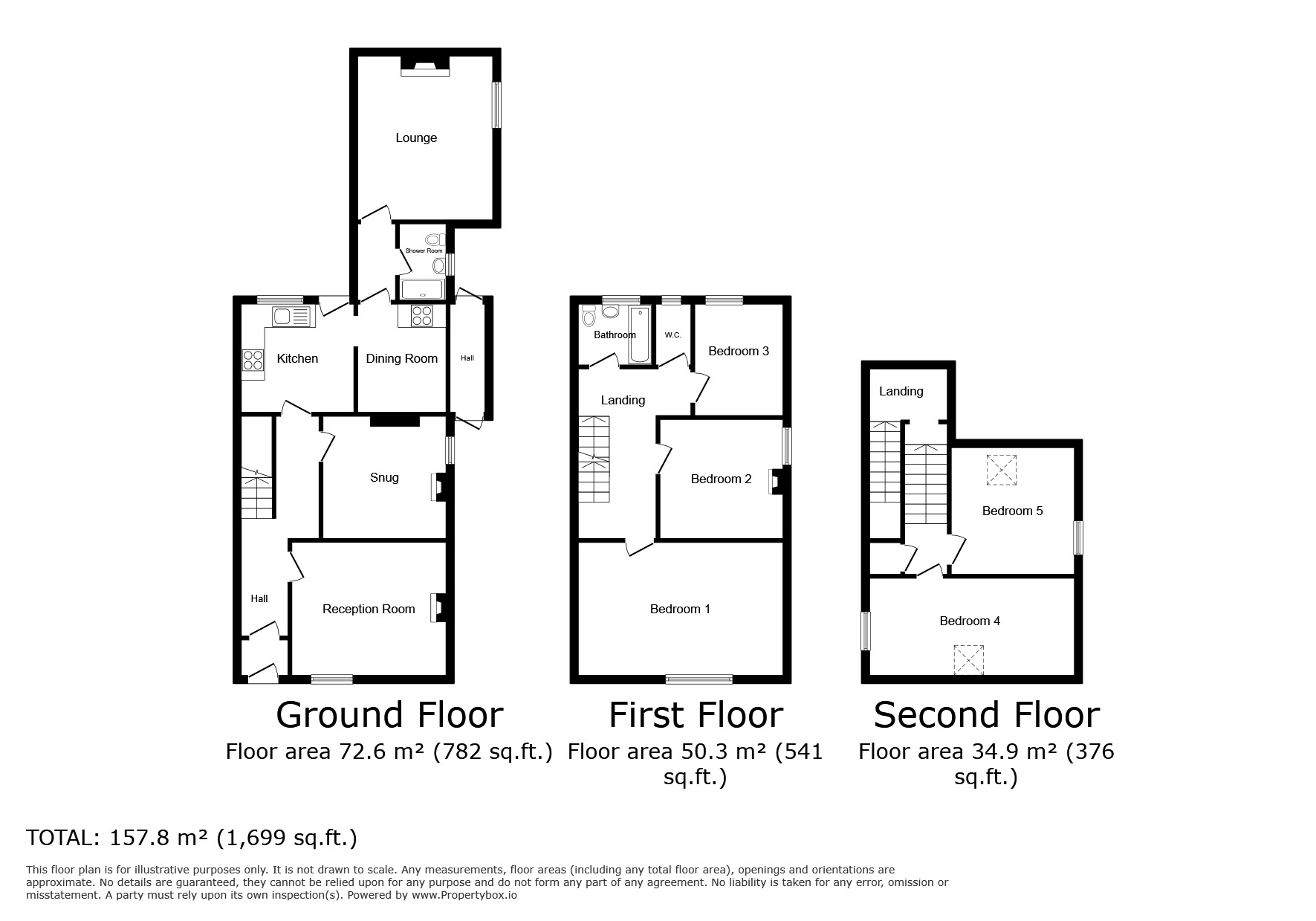 Floorplan of 5 bedroom End Terrace House for sale, Allonby, Maryport, Cumbria, CA15