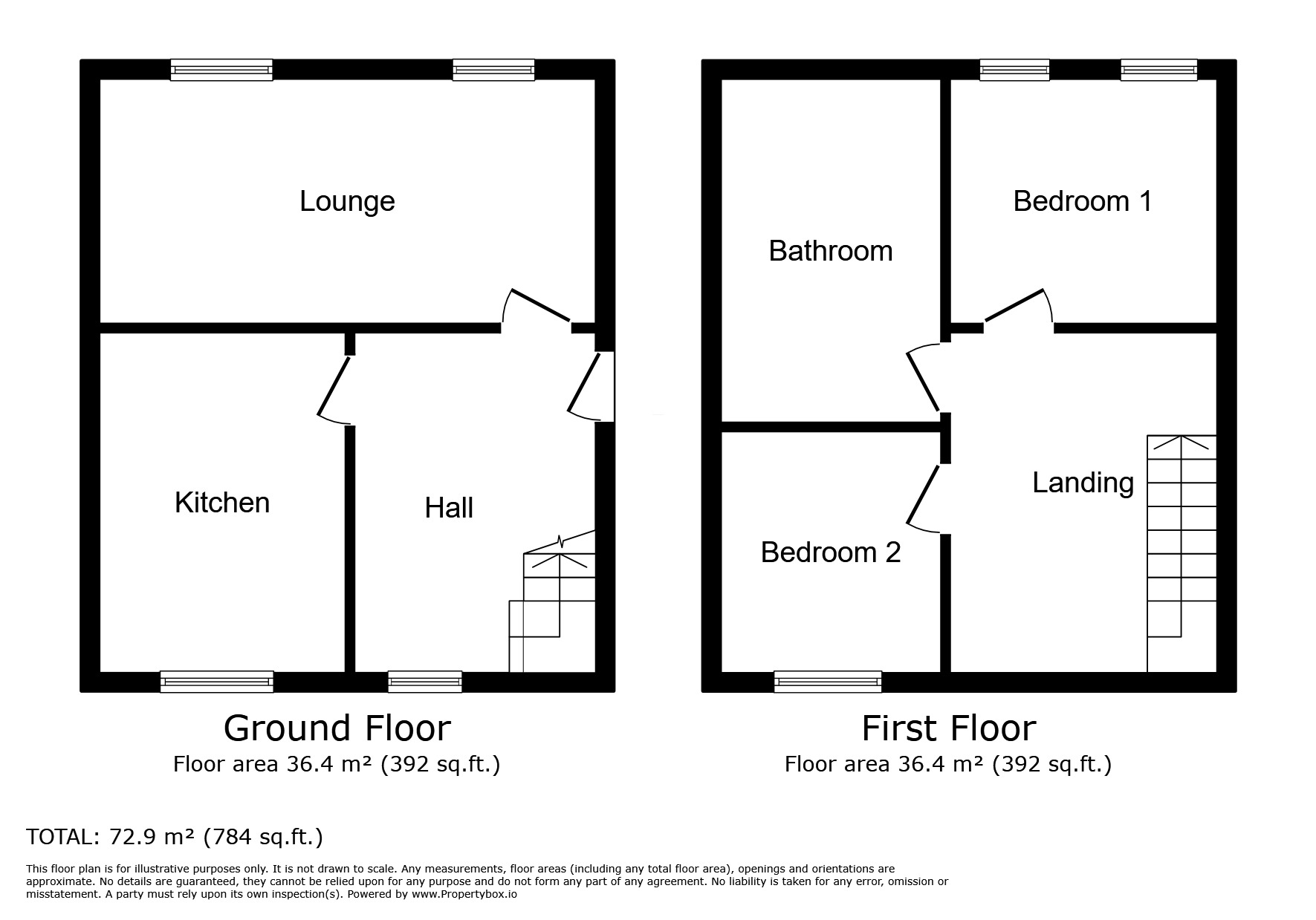 Floorplan of 2 bedroom  Flat to rent, Main Street, Egremont, Cumbria, CA22