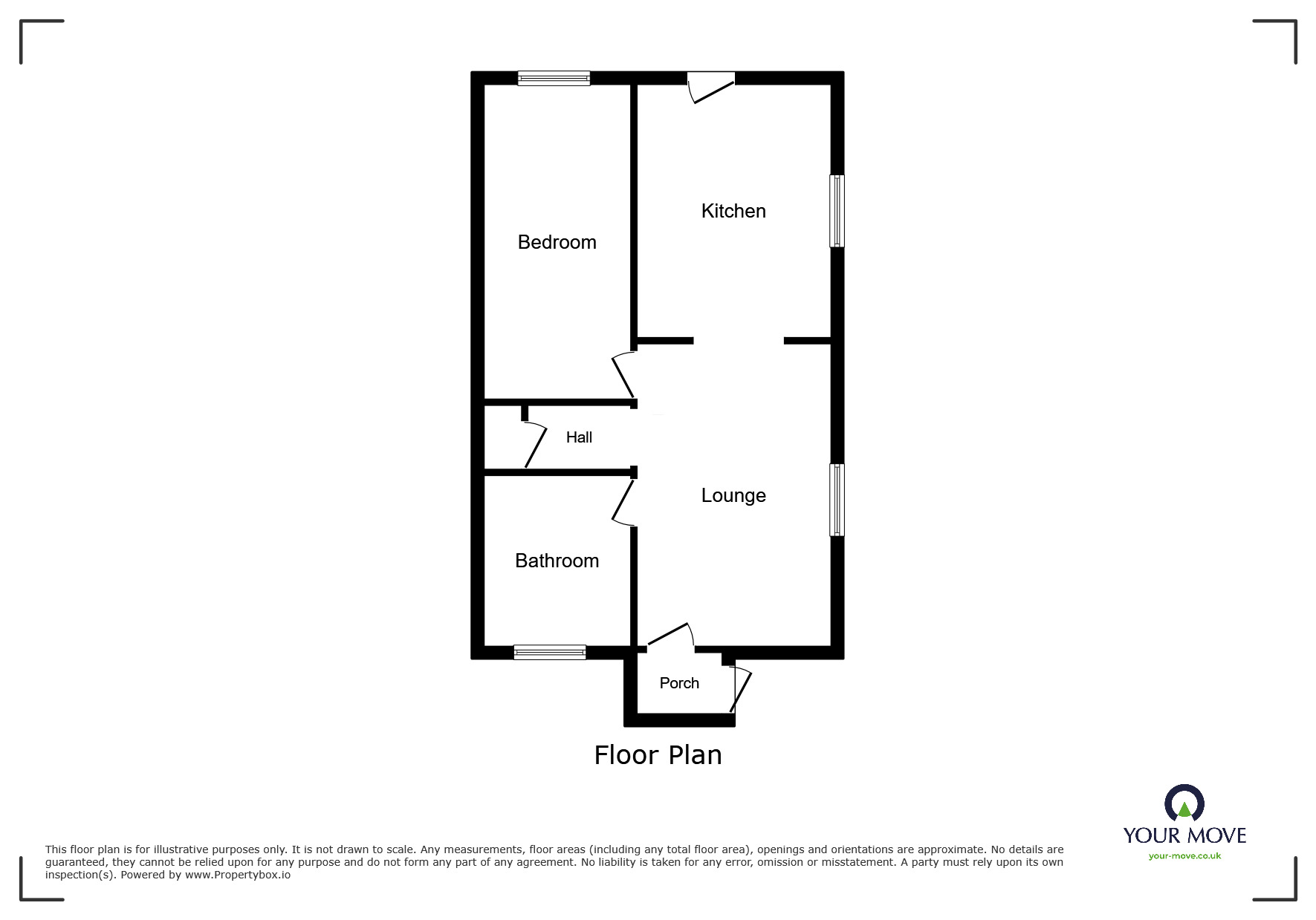 Floorplan of 1 bedroom Detached Property for sale, Fell View Park, Gosforth, Cumbria, CA20